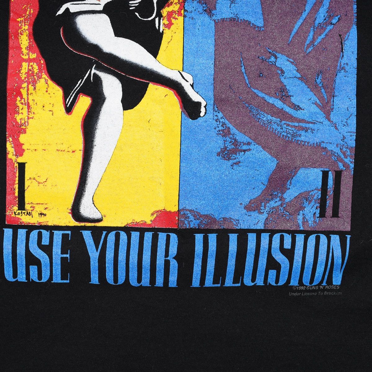 Band Tees Vintage Guns N Roses 1991 Tour Tee Use Your Illusion Size US M / EU 48-50 / 2 - 5 Thumbnail