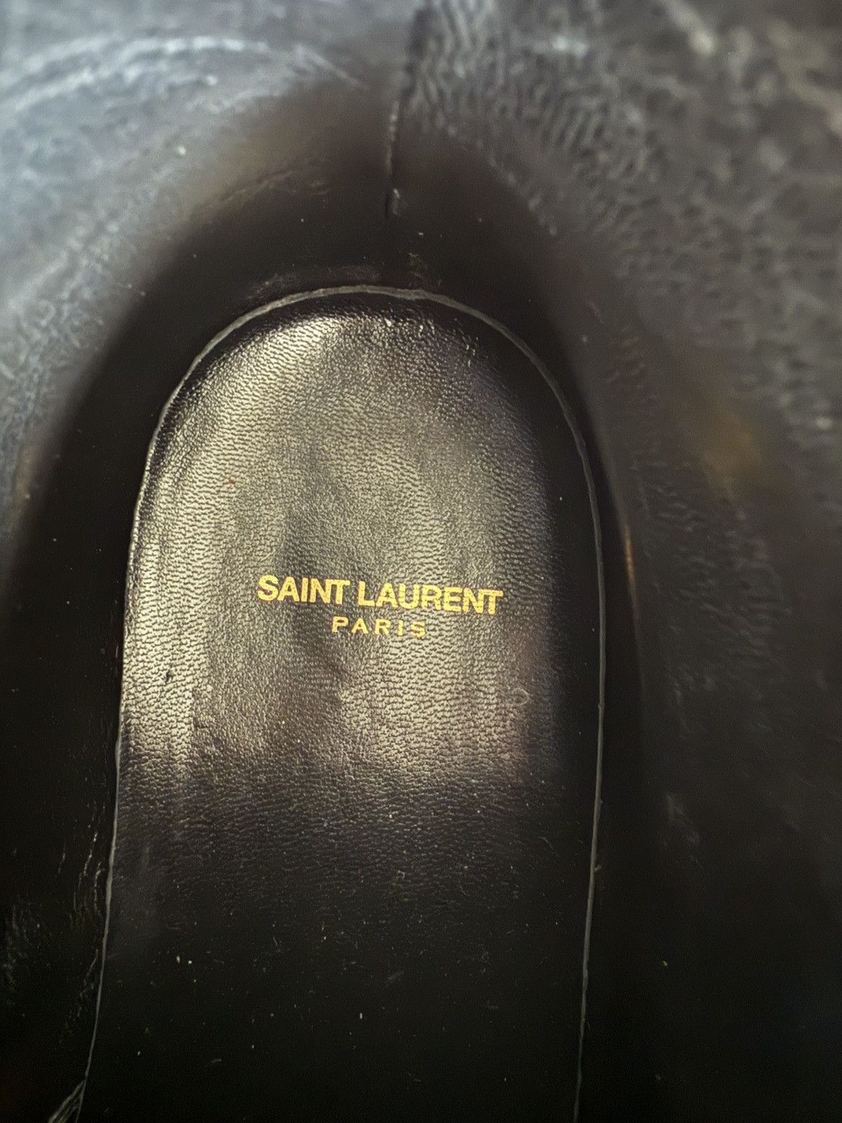 Hedi Slimane × Saint Laurent Paris Grail Saint Laurent boots 2014 40.5 8 leather Size US 8 / EU 41 - 9 Thumbnail
