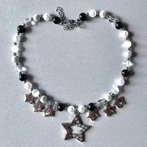 Other Elegant Star Zircon Beaded Pendant Necklace Size ONE SIZE - 4 Thumbnail