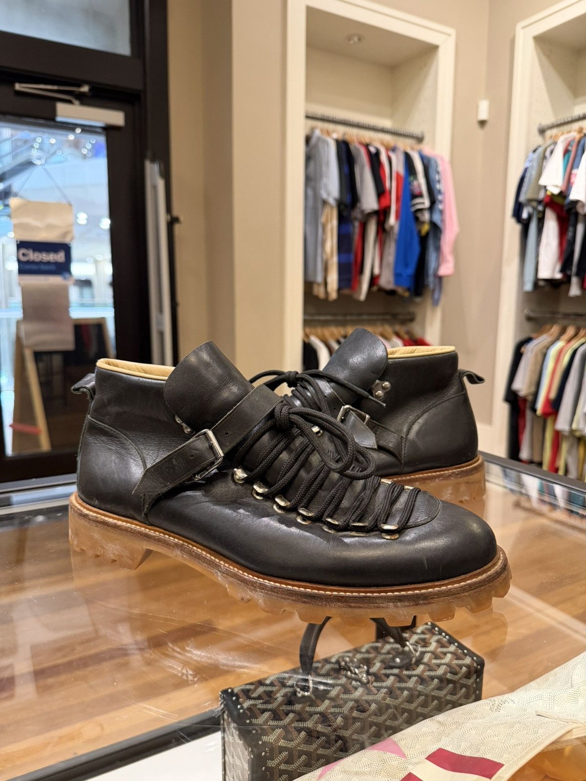 A.P.C. APC Leather Ankle Buckle Boot Size US 10 / EU 43 - 3 Thumbnail