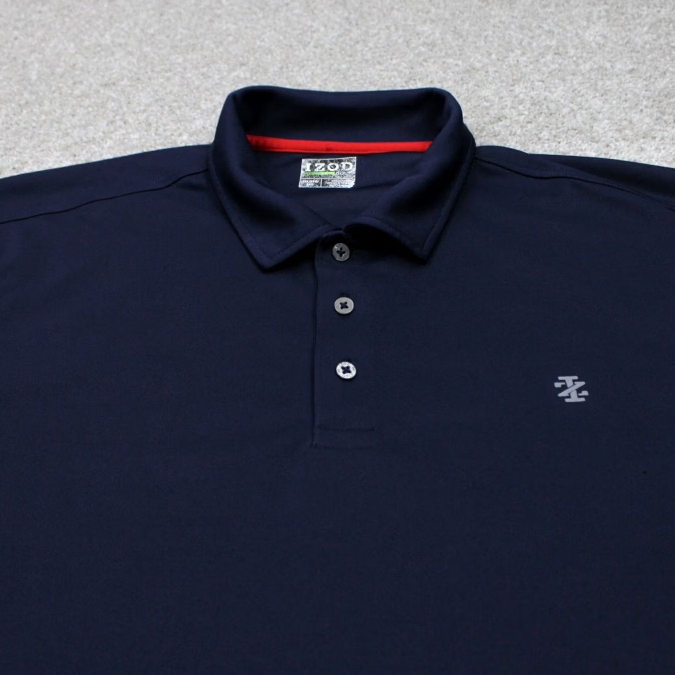 Izod IZOD Polo Shirt mens 2XL XXL Blue Polyester Stretch Short Sleeve Golf Pullover Size US XXL / EU 58 / 5 - 4 Thumbnail