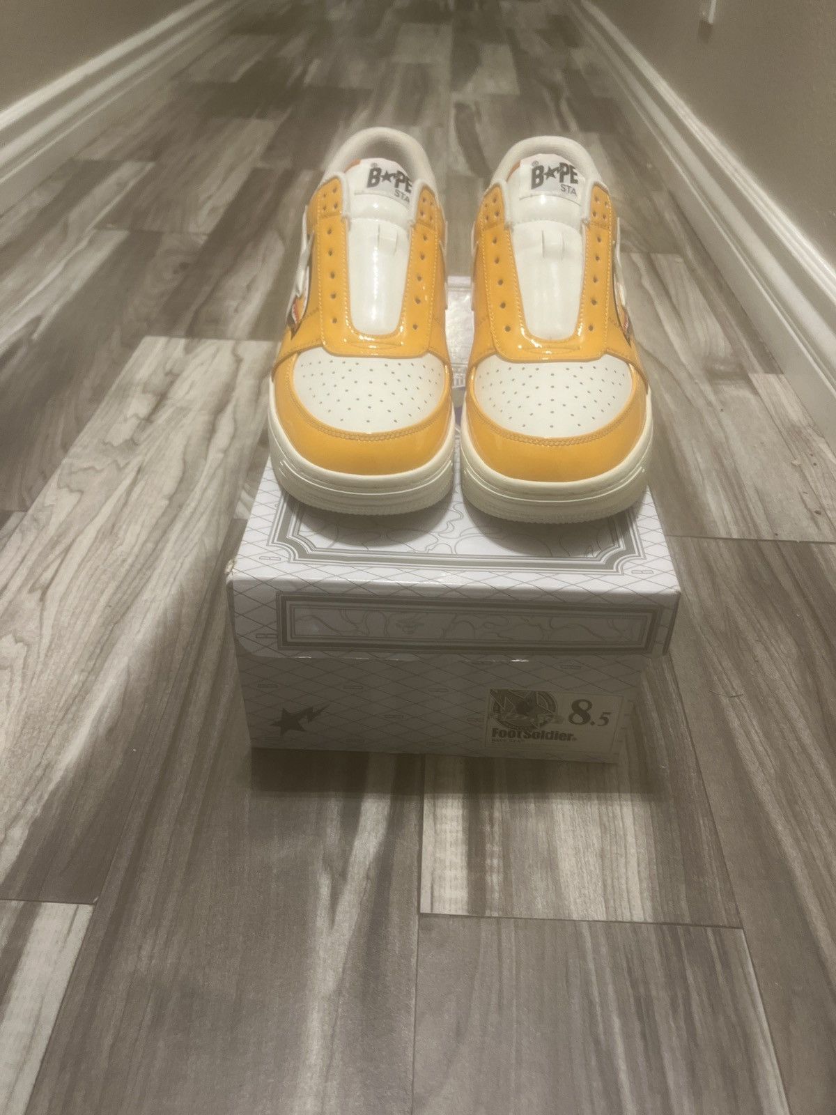 Bape Orange Shark face BAPE STA Size US 8.5 / EU 41-42 - 3 Thumbnail
