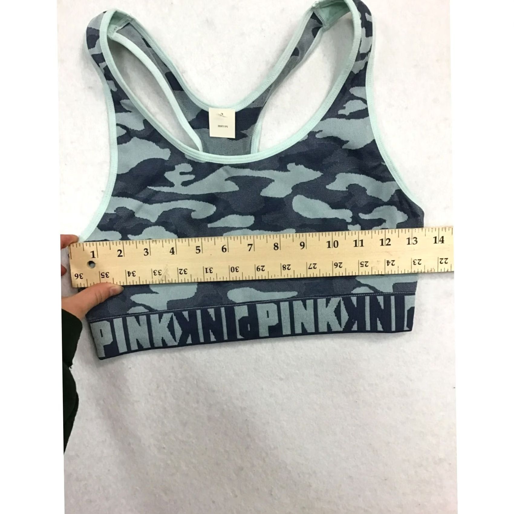 Pinko PINK Sports Bra Camouflage Women Large Blue Activewear Bra, Women’s, PINK, Camouflage, Sports Bra, Large, Blue, Activewear, New With Tags Size ONE SIZE - 4 Thumbnail