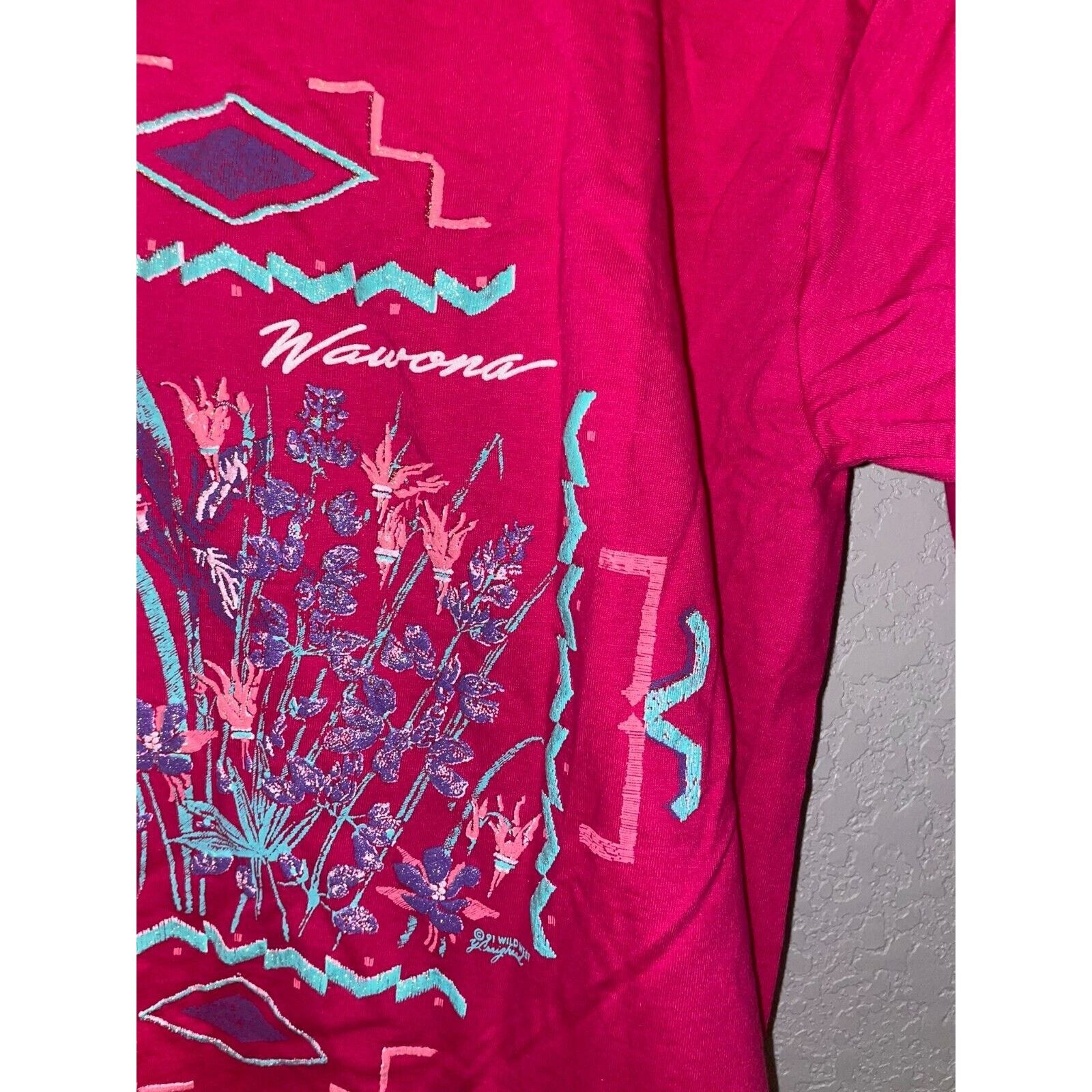 Jerzees Vintage Wawona California Shirt Pink Wild Tee 90s VTG Large Size US L / EU 52-54 / 3 - 8 Thumbnail
