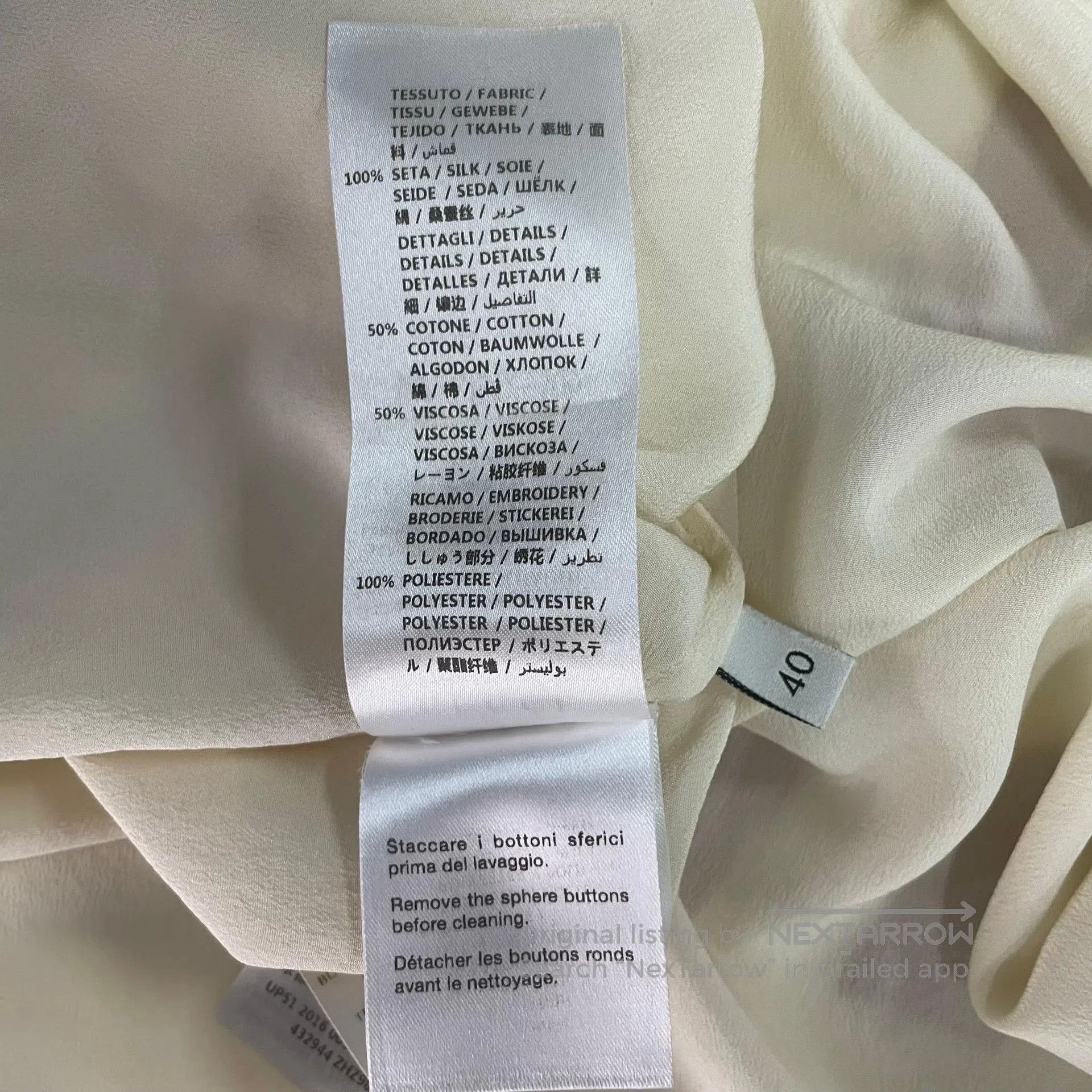 Gucci Guicci Mixed Fabric Shirt| Size S / US 4 / IT 40 - 4 Thumbnail