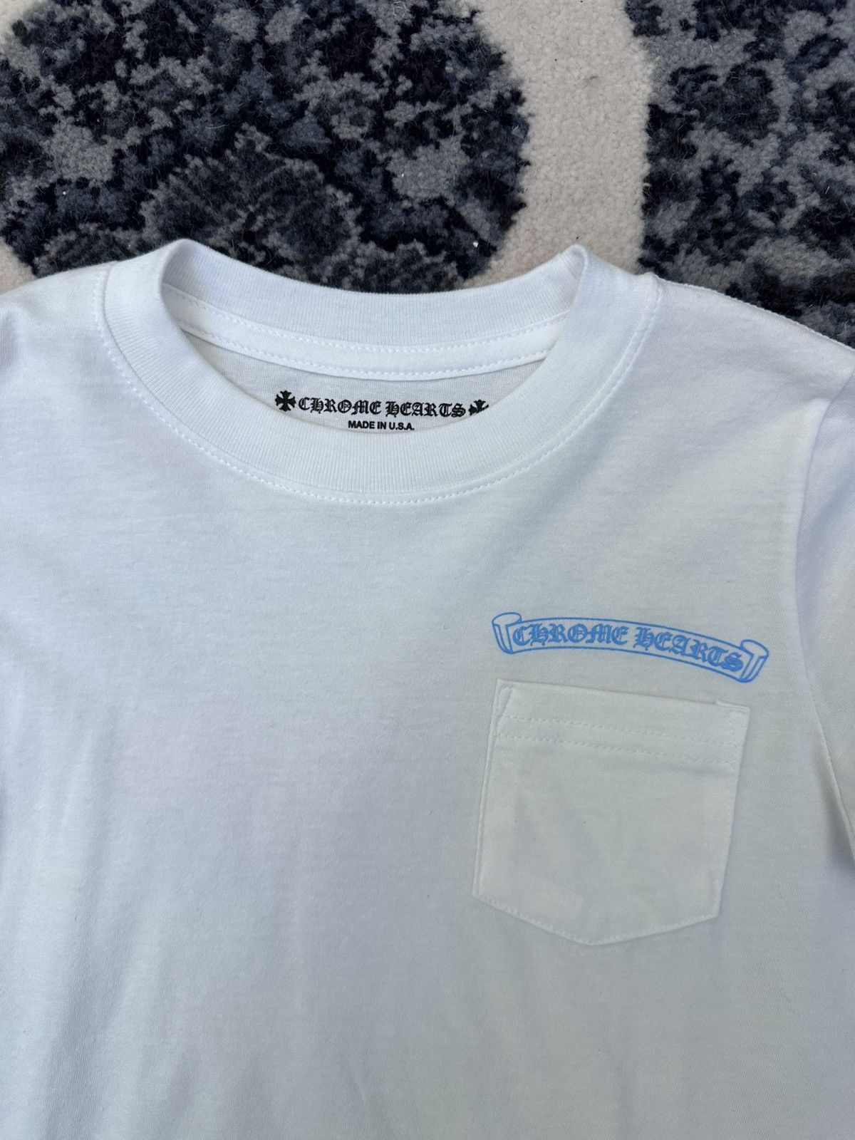 Chrome Hearts Chrome Hearts White Scroll Logo Short Sleeve Tee Size US XXS / EU 40 - 4 Thumbnail