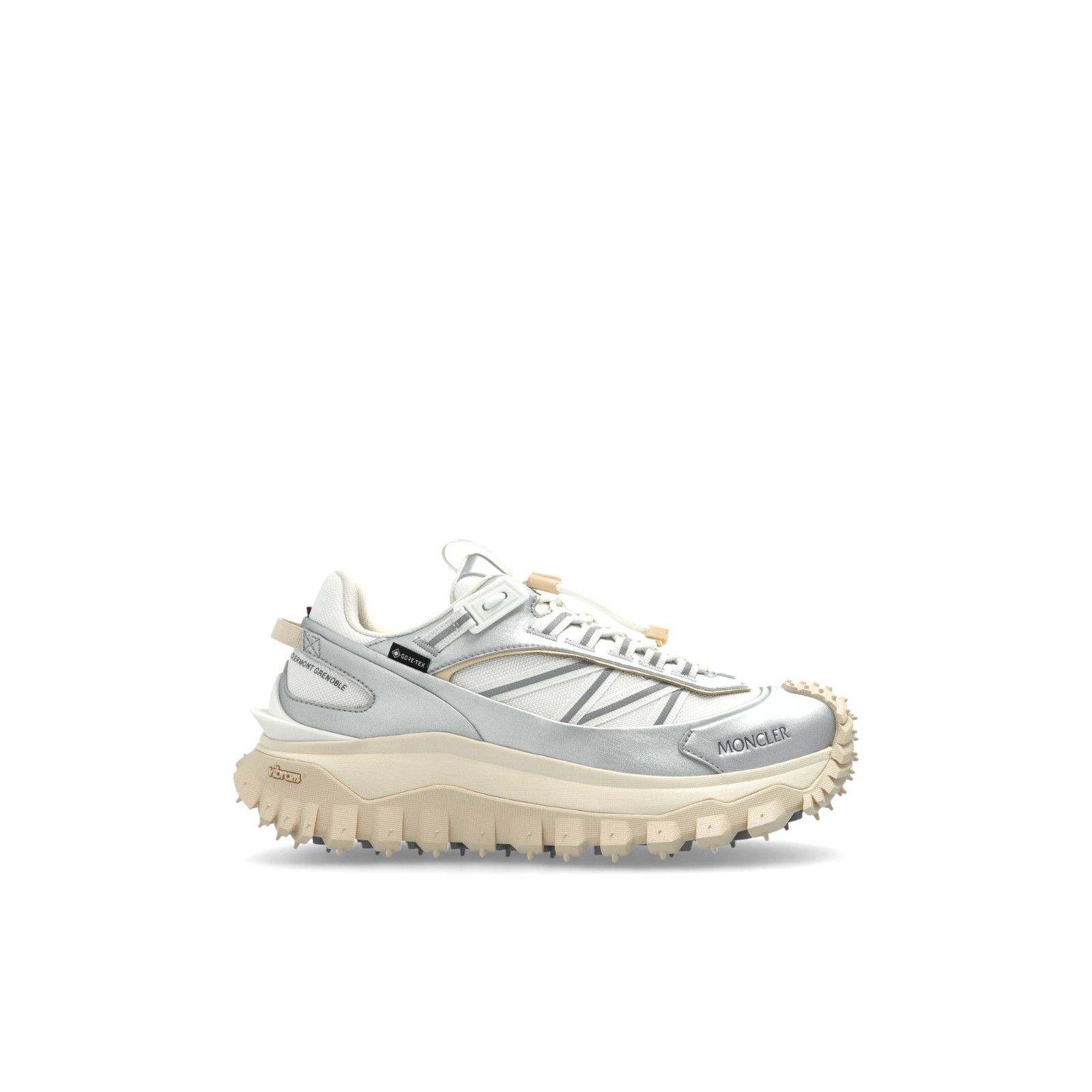 MONCLER Trailgrip GTX $820 Women's Silver Sneakers New (Wome
