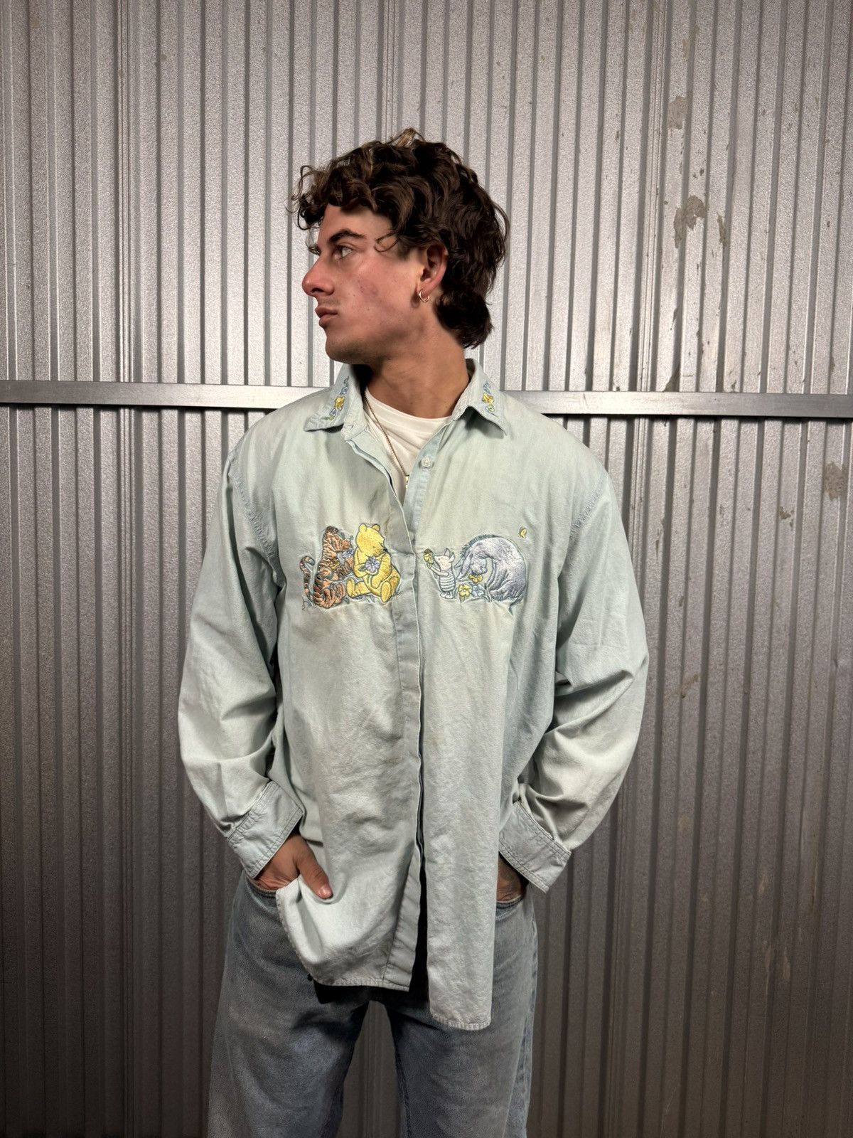 Disney Vintage Western Disney Winnie The Pooh Button Up Shit Size US L / EU 52-54 / 3 - 1 Thumbnail
