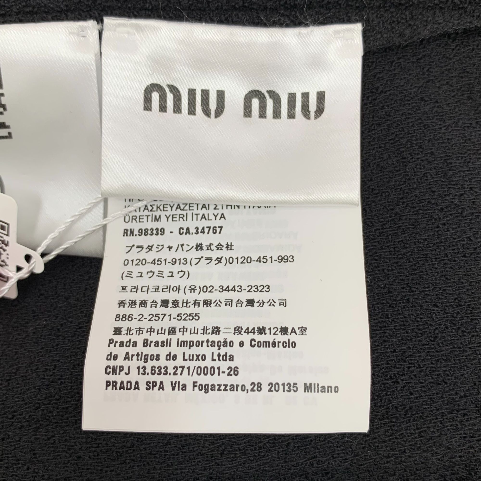 Miu Miu Miu Miu Black Wool Blend Dress With Gold Button Accents & Sa Size S / US 4 / IT 40 - 5 Thumbnail