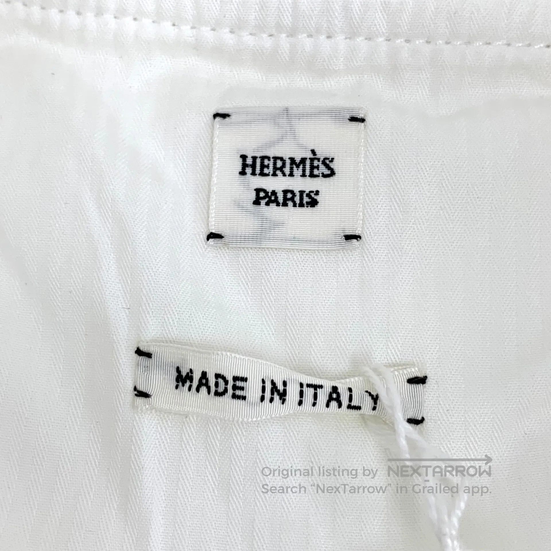 Hermes Hermes White cotton spaghetti strap sleeveless dress| Size S / US 4 / IT 40 - 6 Thumbnail