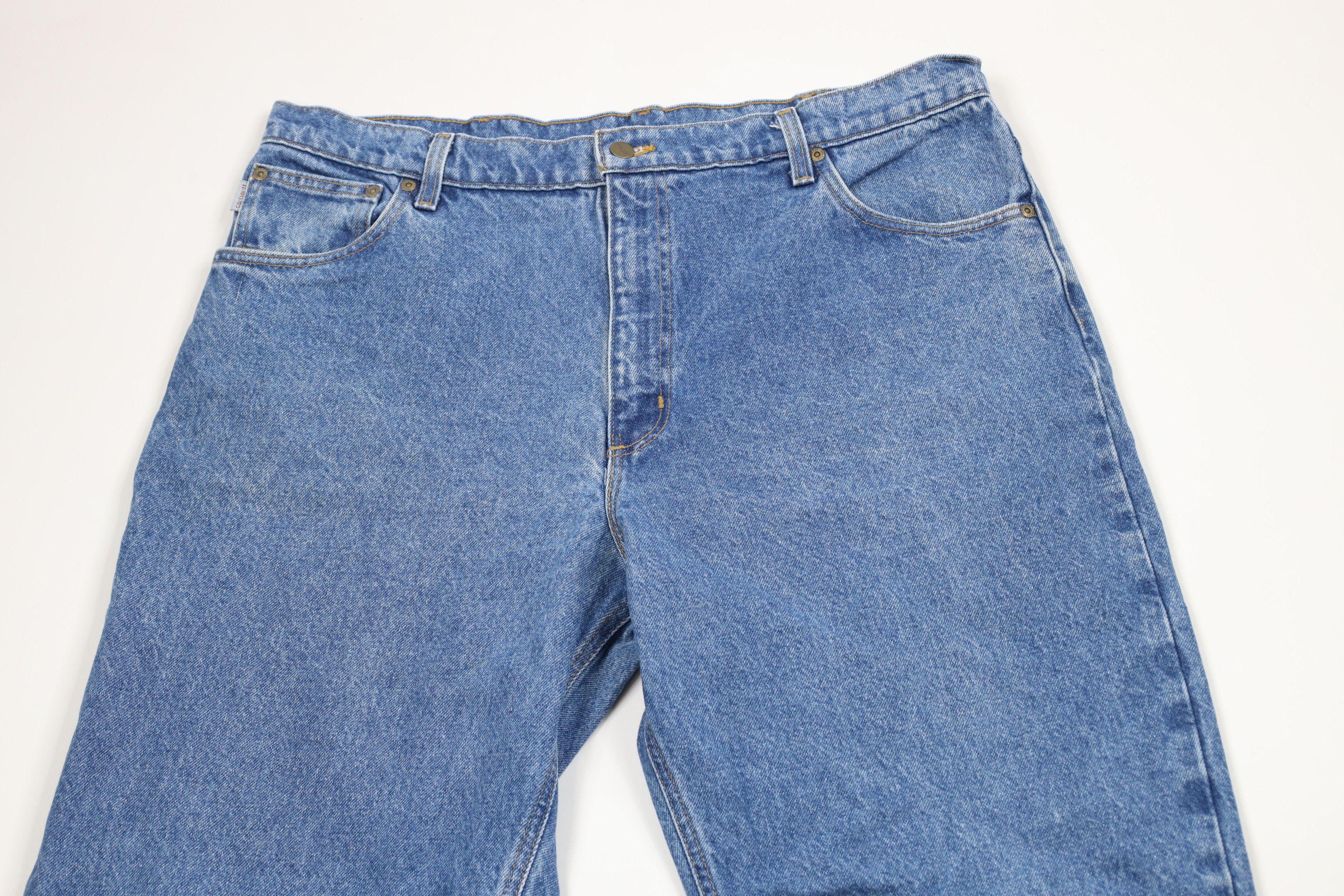 Carhartt × Vintage Vintage Y2K 2000 Carhartt Spell Out Straight Leg Jeans USA Size US 40 / EU 56 - 2 Thumbnail