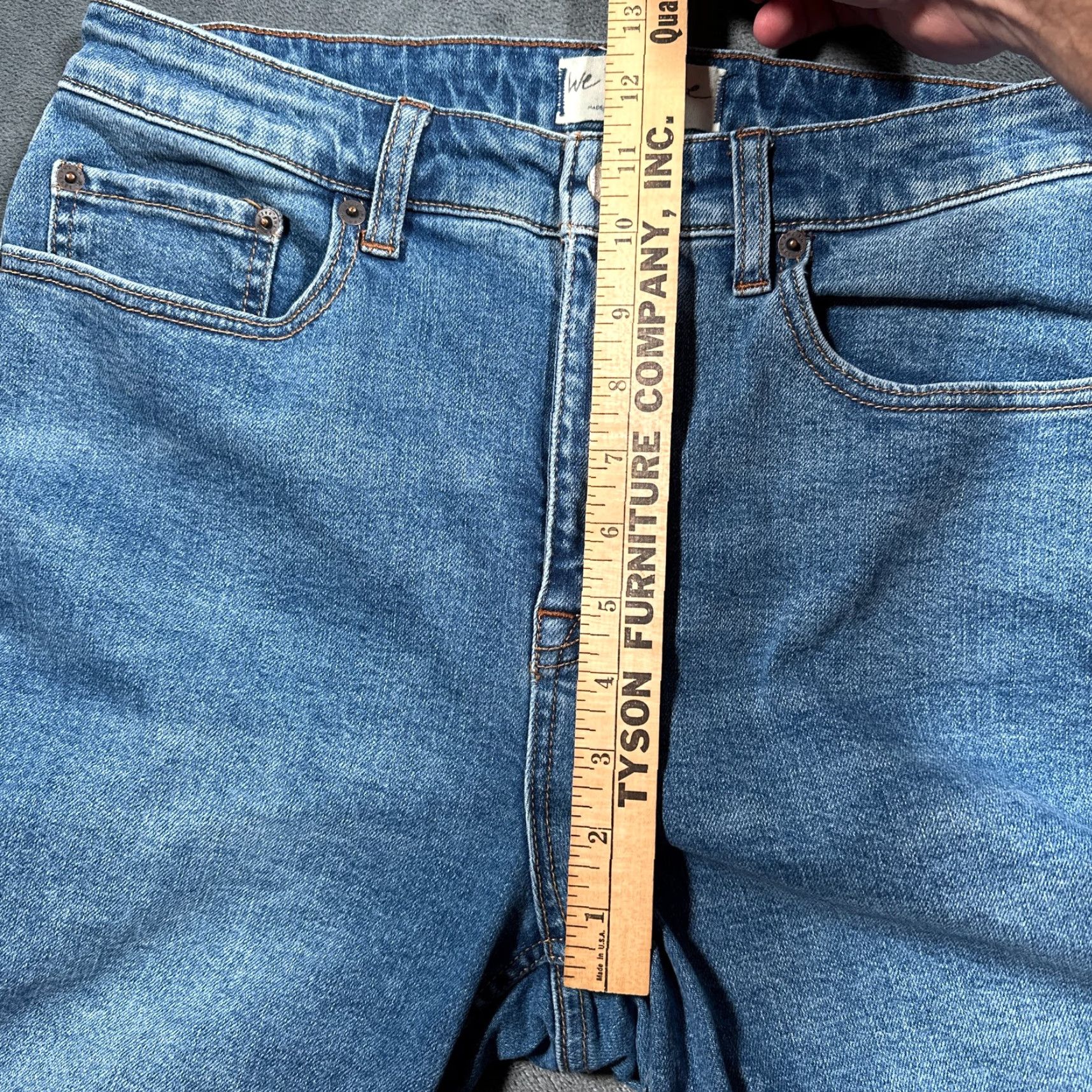 Vintage VINTAGE We The Free Jeans Womens 30 Blue CRVY High Rise Vintage Straight Raw Hem Denim Size 30" / US 8 / IT 44 - 6 Thumbnail