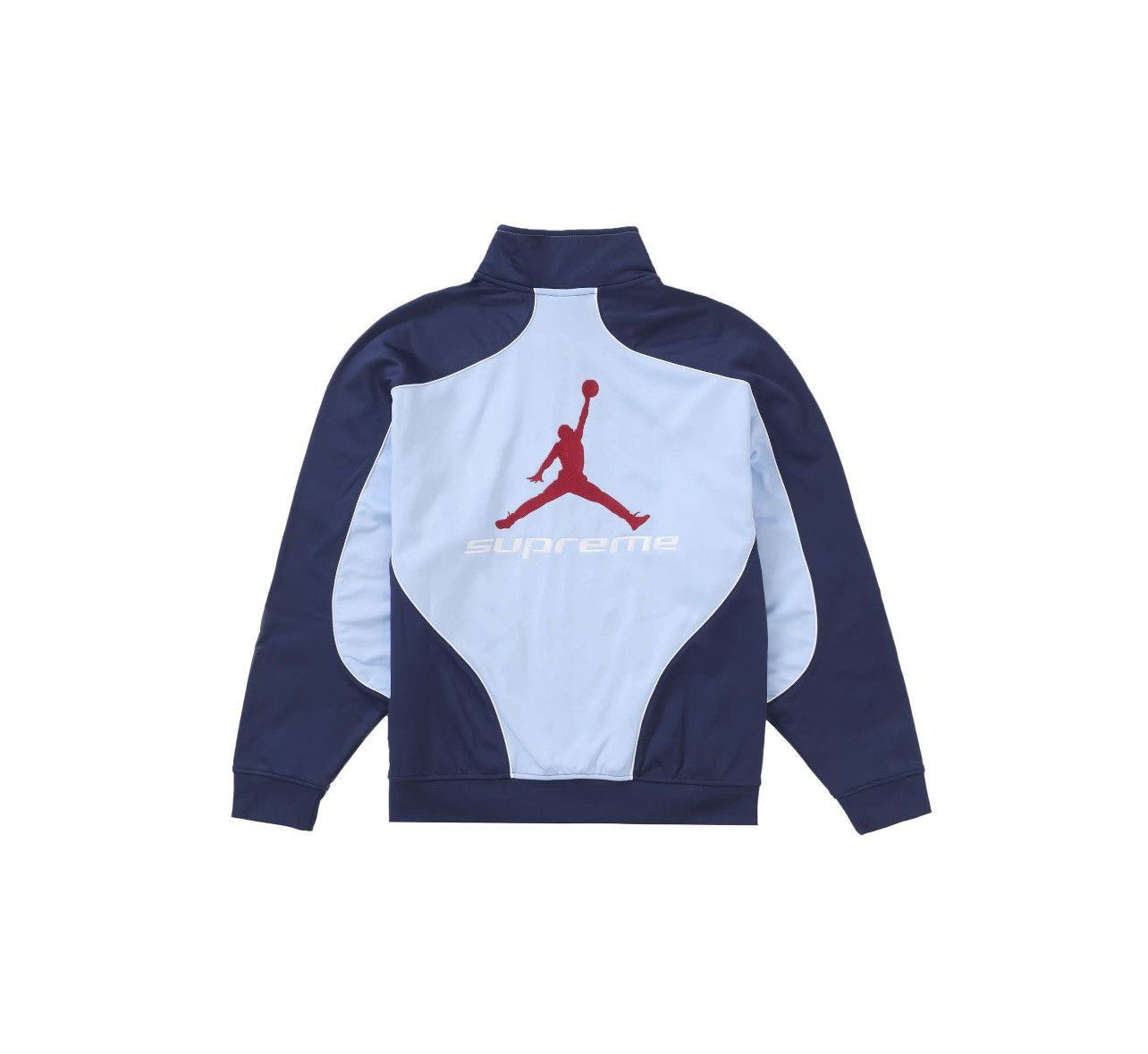 Jordan Brand × Supreme Supreme Jordan Tricot Track Jacket Light Blue Size: XXL Size US XXL / EU 58 / 5 - 2 Thumbnail