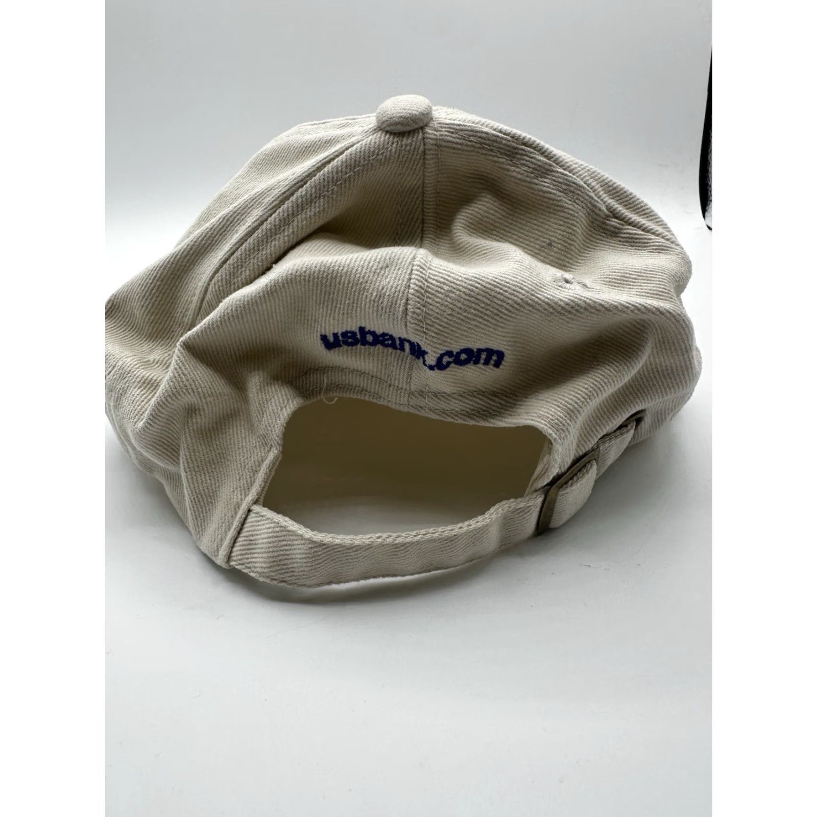 Vintage Ahead Baseball Cap Blue Red OS US Bank Embroidered Adjustable Slideback Hat Mens Cap Size ONE SIZE - 5 Thumbnail