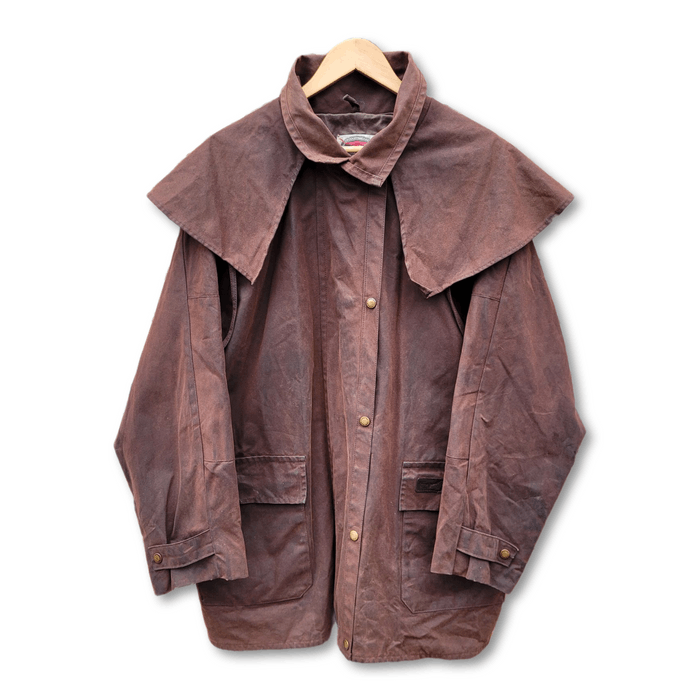 Vintage RM WILLIAMS VINTAGE Brown Oil Skin Short Riding Coat | Grailed