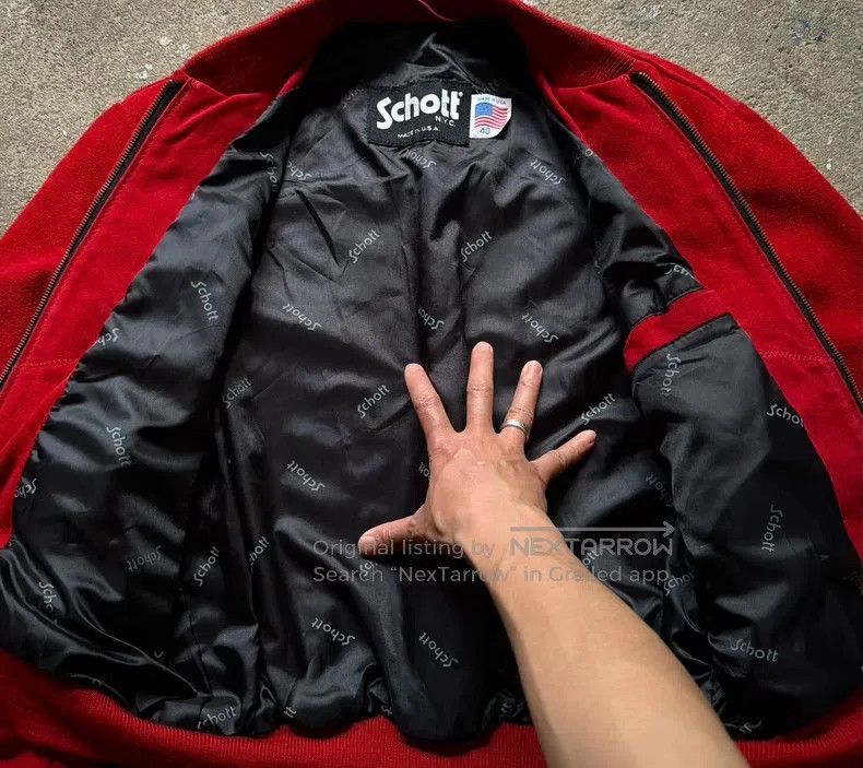 Schott Schott American vintage suede jacket Size US XXS / EU 40 - 3 Thumbnail