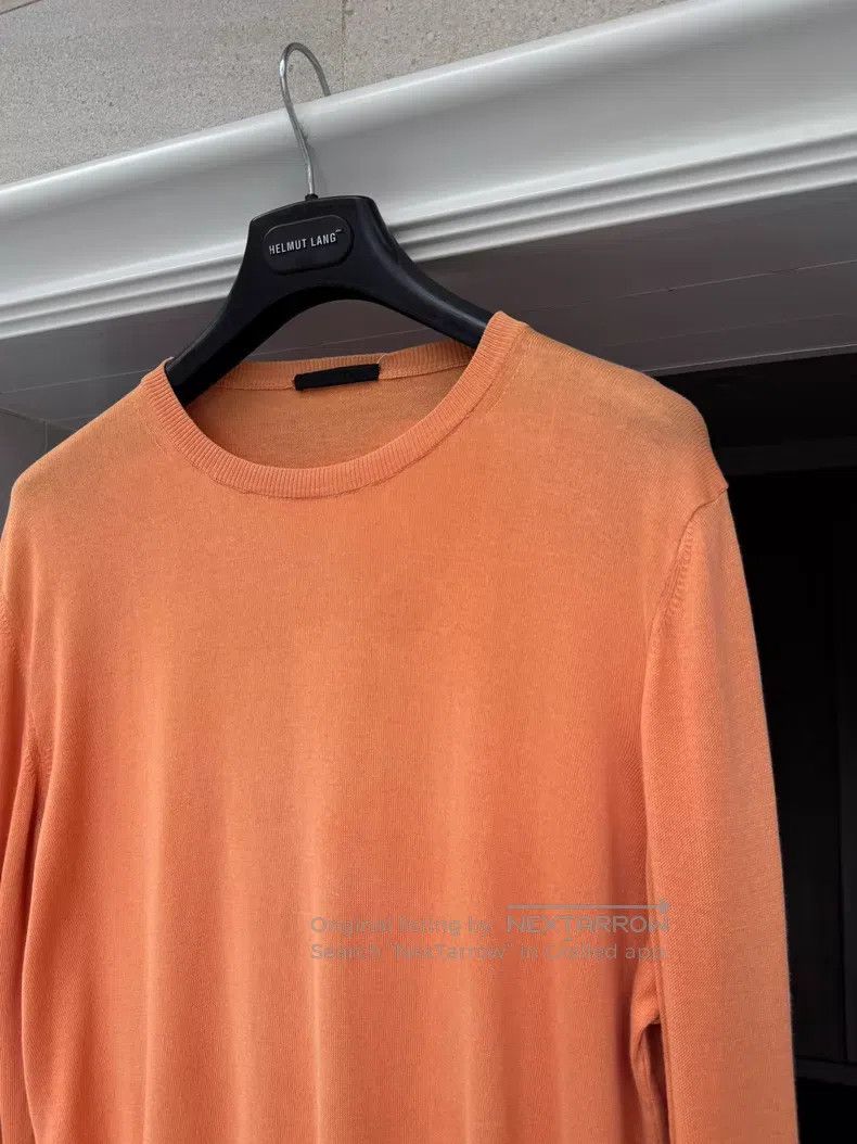Helmut Lang Helmut Lang 1998 Retro Orange Knit Top Size US S / EU 44-46 / 1 - 3 Thumbnail