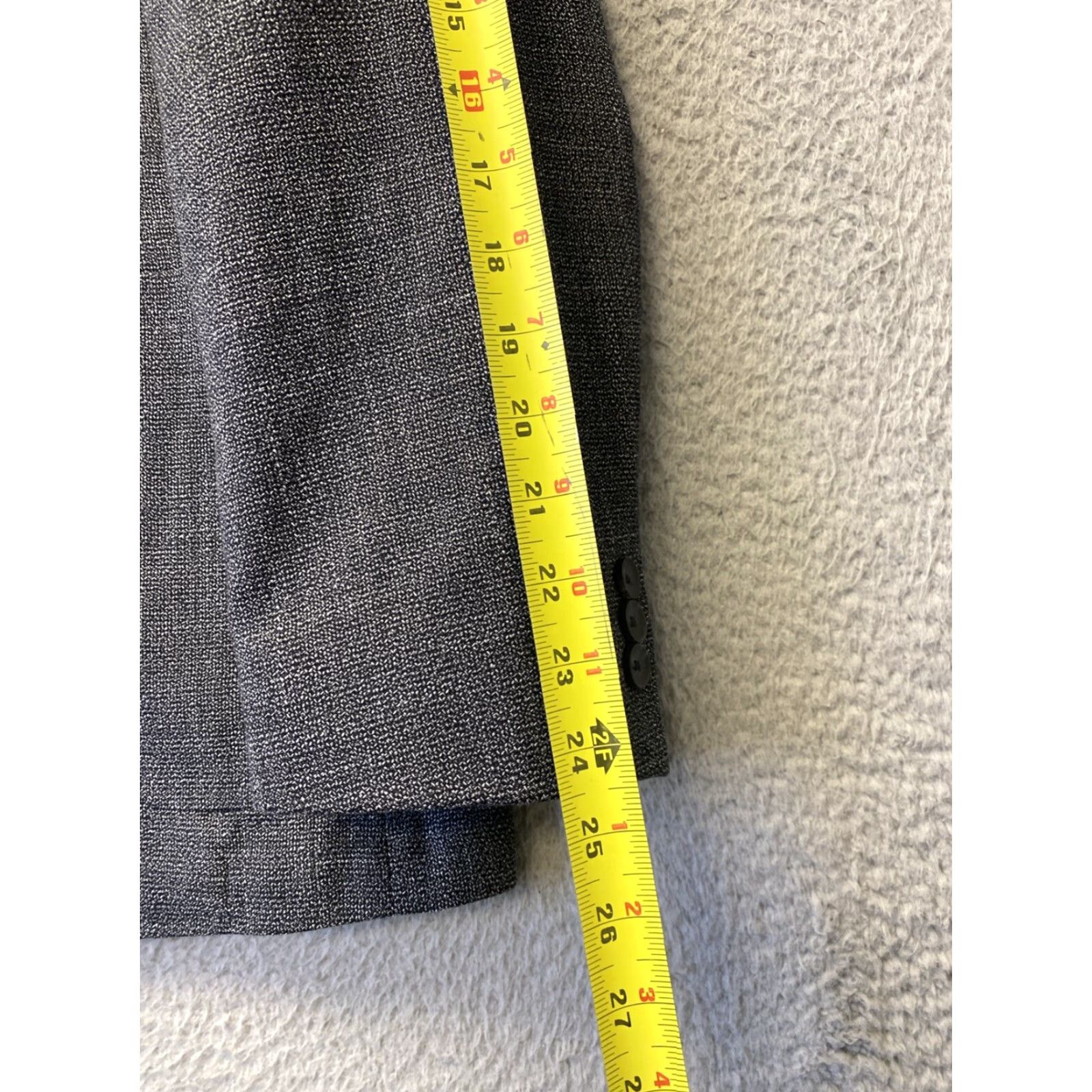 Vintage 1901 Travel Sport Coat Blazer Polyester Unstructured XL gray / 114-65 SLIM Size 46R - 7 Thumbnail