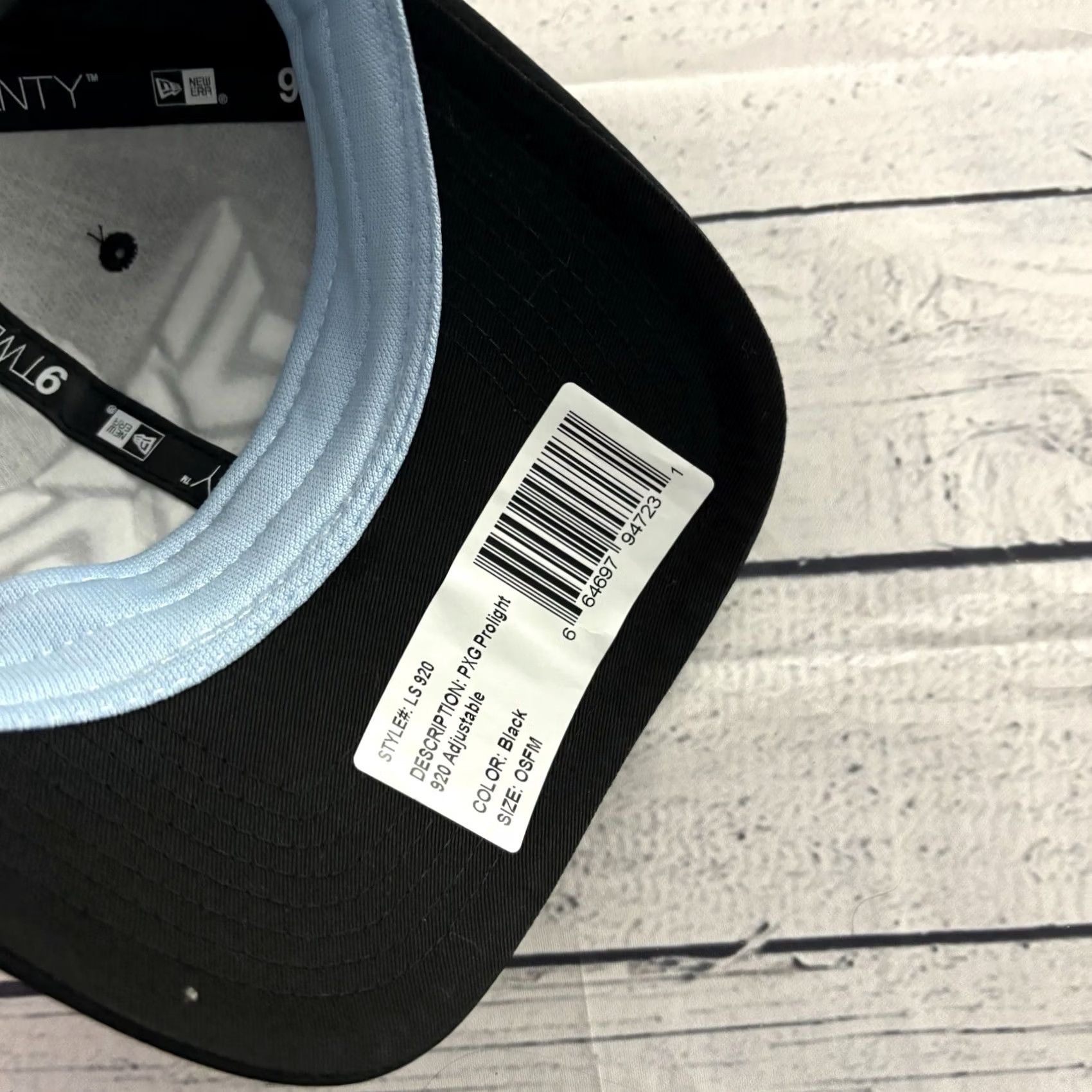 New Era New Era Prolight 9Twenty Adjustable Golf Hat Men's Black Strap Back Hat Size ONE SIZE - 4 Thumbnail