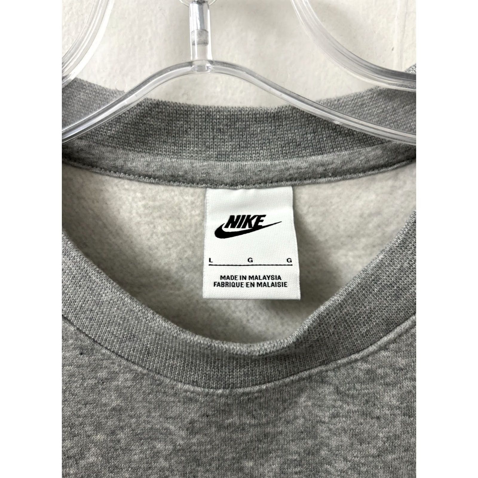 Nike Nike Fleece Crewneck Sweatshirt Mens L Gray Wheel of Luck Lottery Embroidered Logo Graphic Print Sportswear Club Size US L / EU 52-54 / 3 - 5 Thumbnail