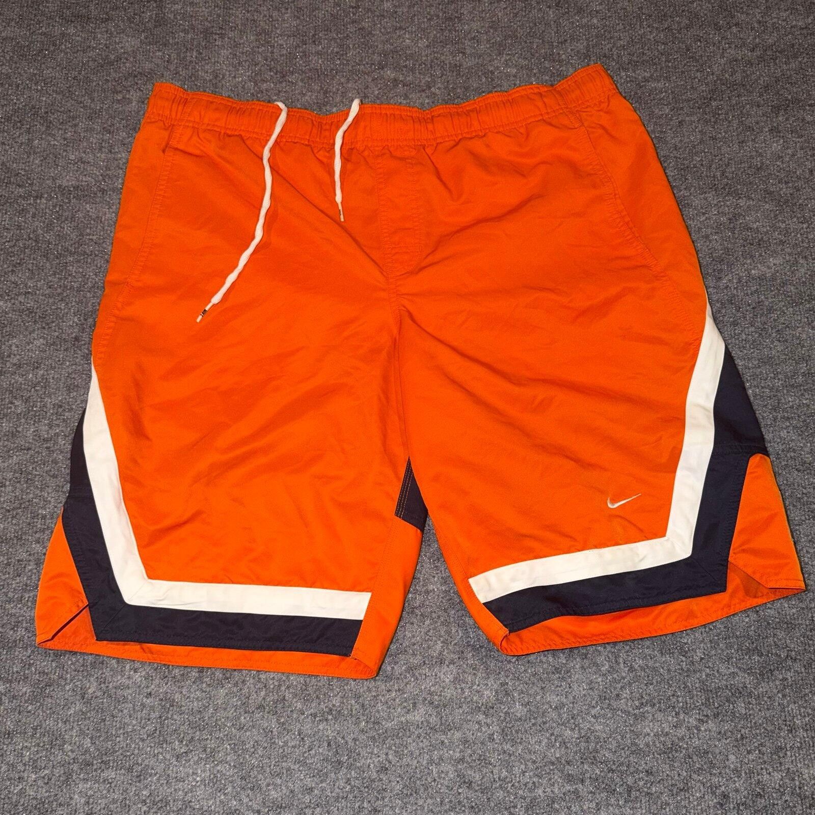 Nike Nike Orange Nylon Surf Board Shorts Mens XL VTG Y2K 90s Rare Size US 36 / EU 52 - 2 Thumbnail