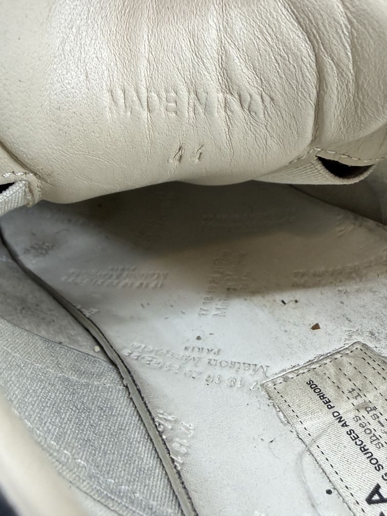 Maison Margiela GAT Low Black Pewter Paint Size US 11 / EU 44 - 7 Thumbnail