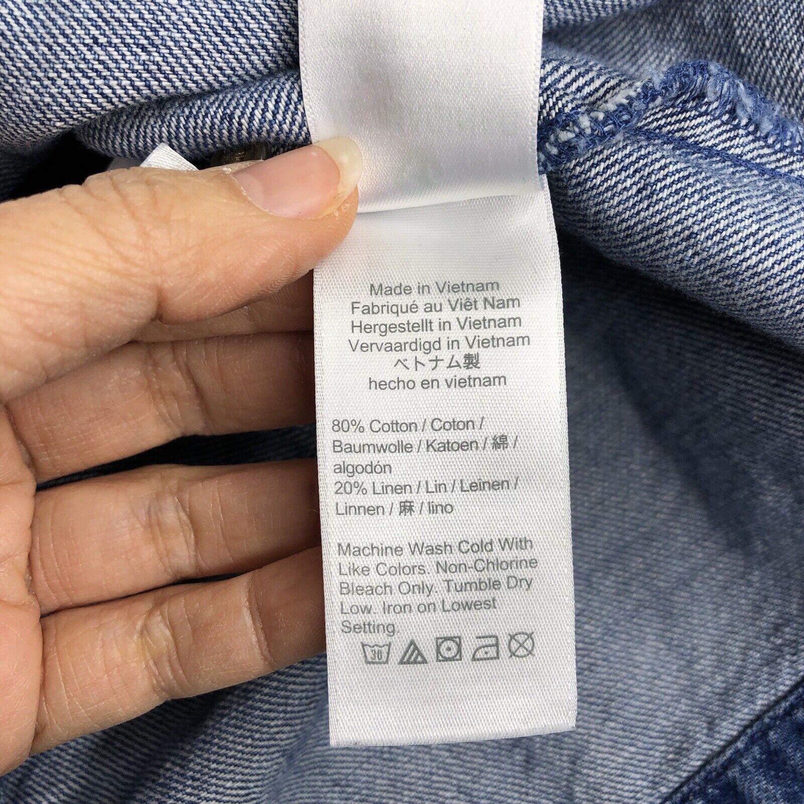 J.Crew J. Crew Squareneck Chambray Top S Puff Peasant 3/4 Size S / US 4 / IT 40 - 7 Thumbnail