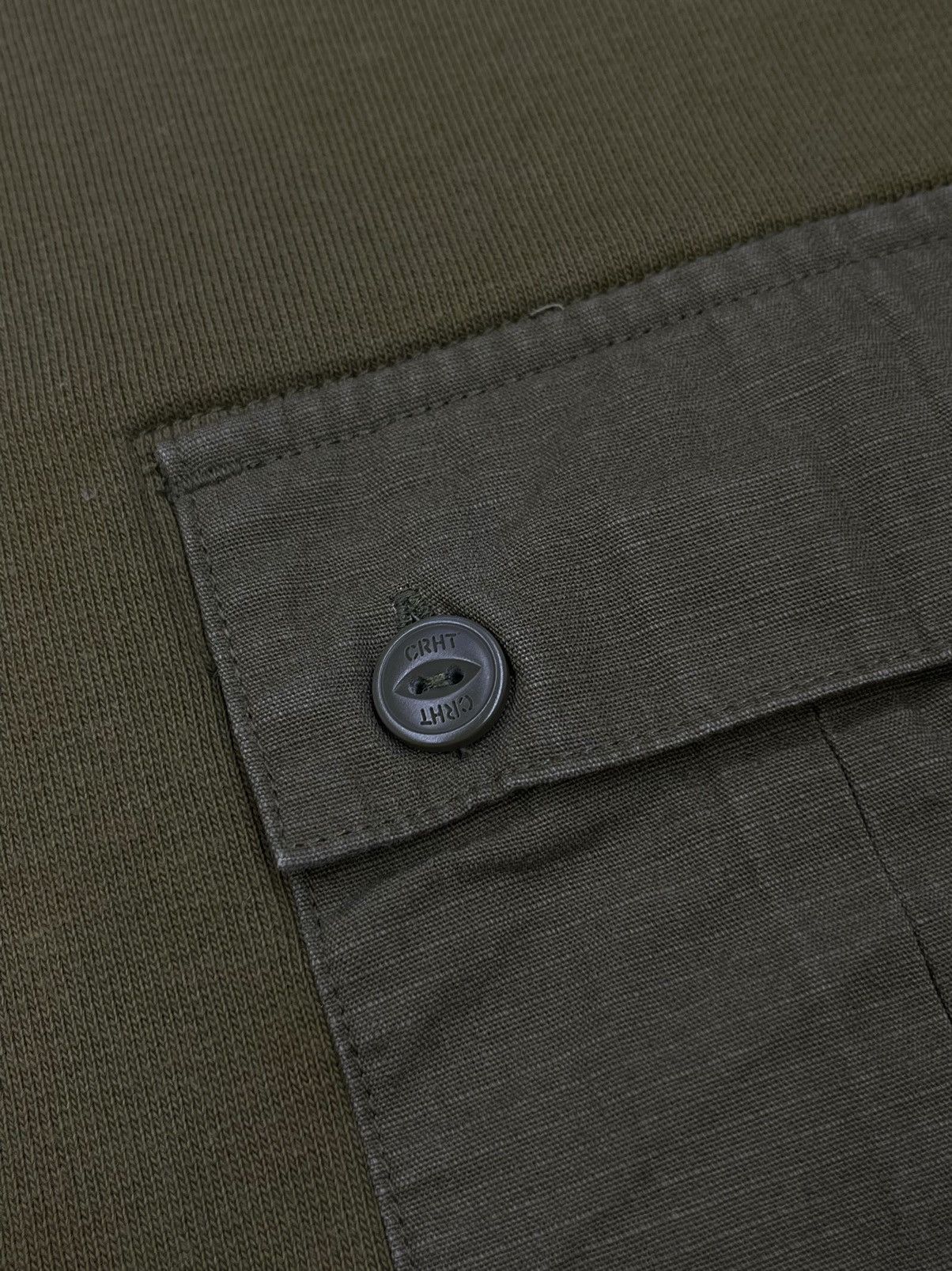 Carhartt Mens Carhartt Military Pocket Sweatshirt Khaki Y2K Size US M / EU 48-50 / 2 - 5 Thumbnail