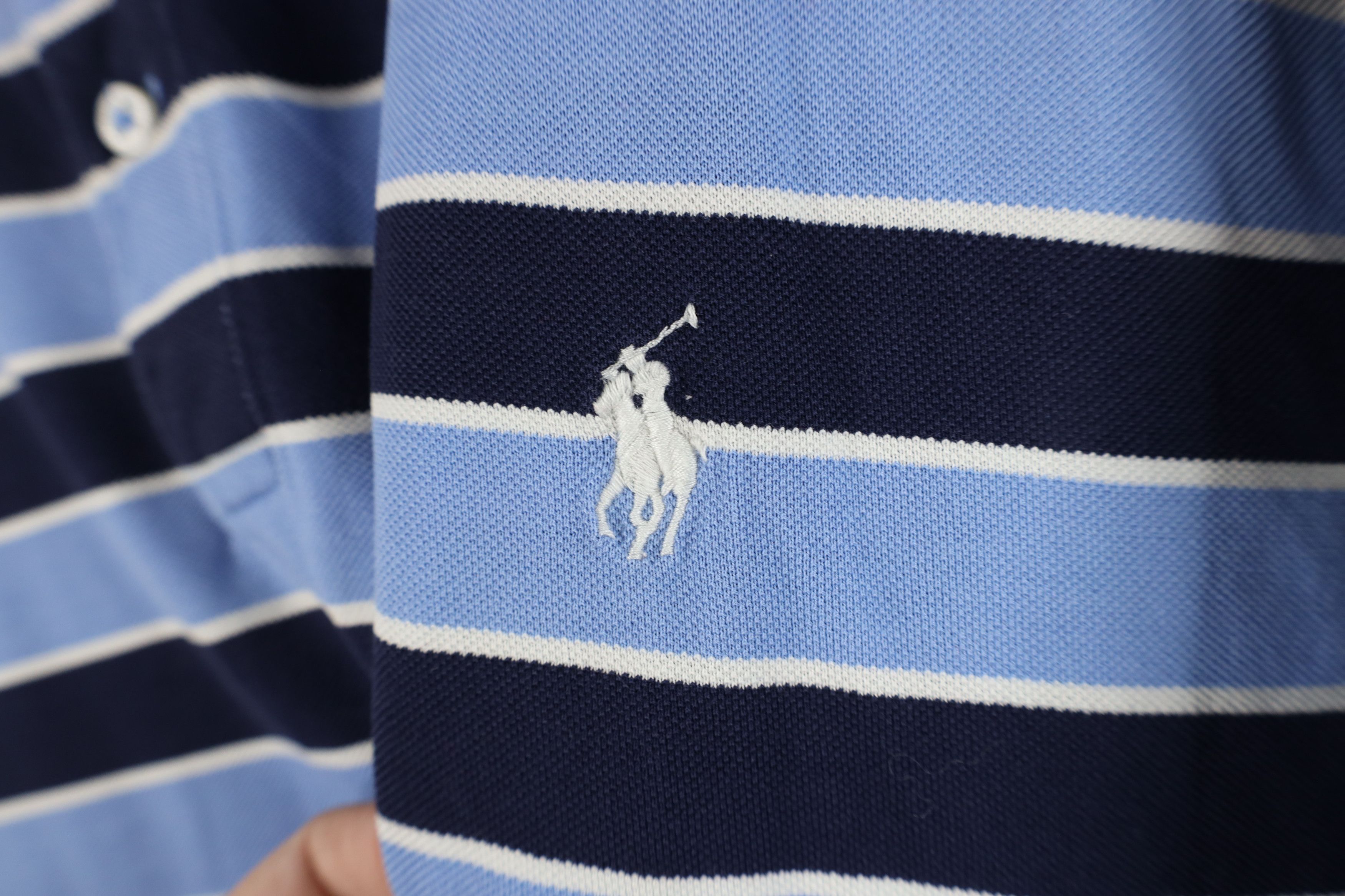 Ralph Lauren Polo Golf Ralph Lauren Striped Color Block Knit Polo Shirt Size US XL / EU 56 / 4 - 5 Thumbnail
