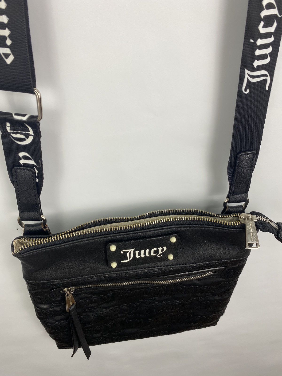 Juicy Couture Jeans Y2K Juice Couture Leather Bag Los Angeles Rare Retro Hupe Size ONE SIZE - 13 Thumbnail