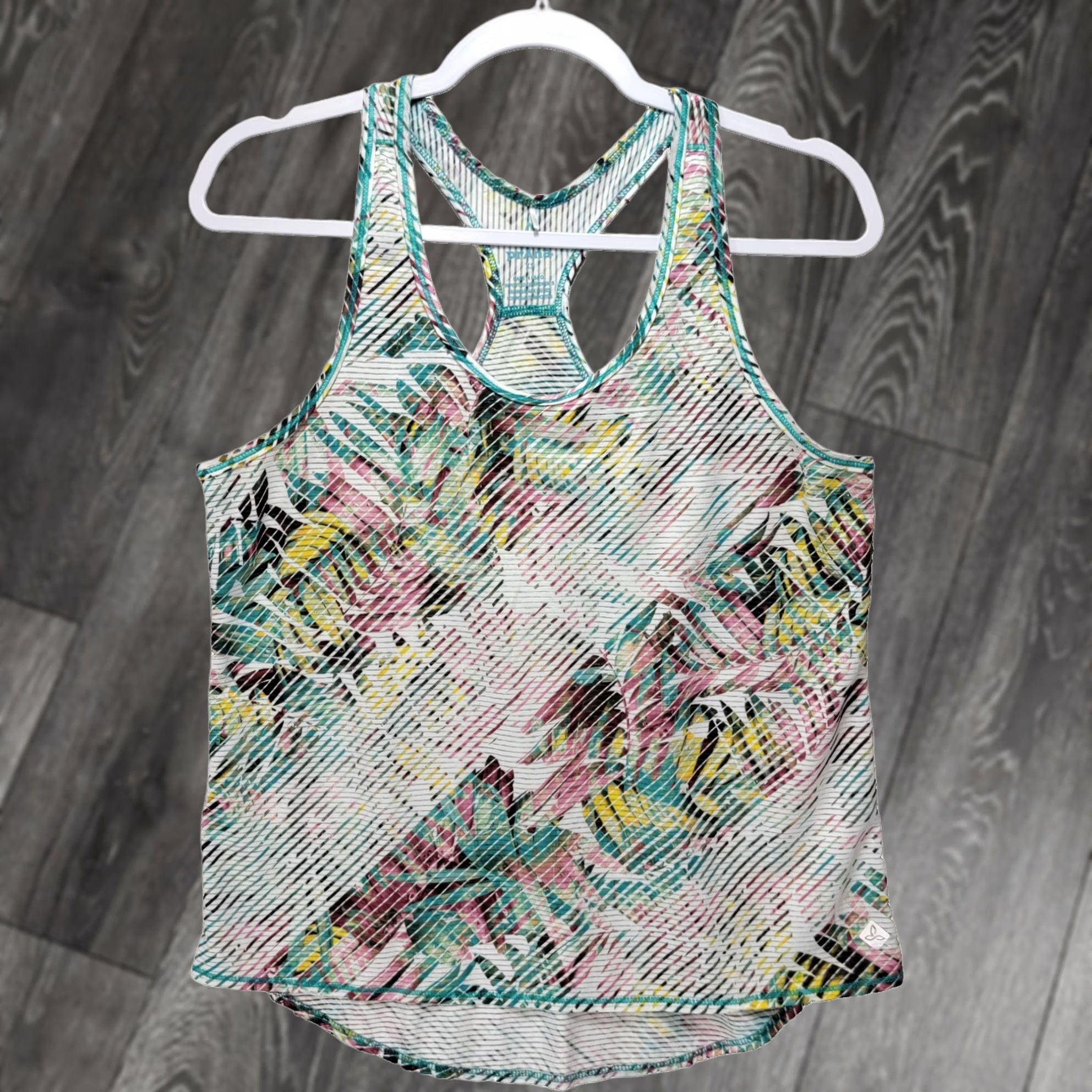 Prana Prana Tank Top Womens XS Tilko Breezie Dragonfly Paradise Workout Tropical Palm Size XS / US 0-2 / IT 36-38 - 1 Thumbnail