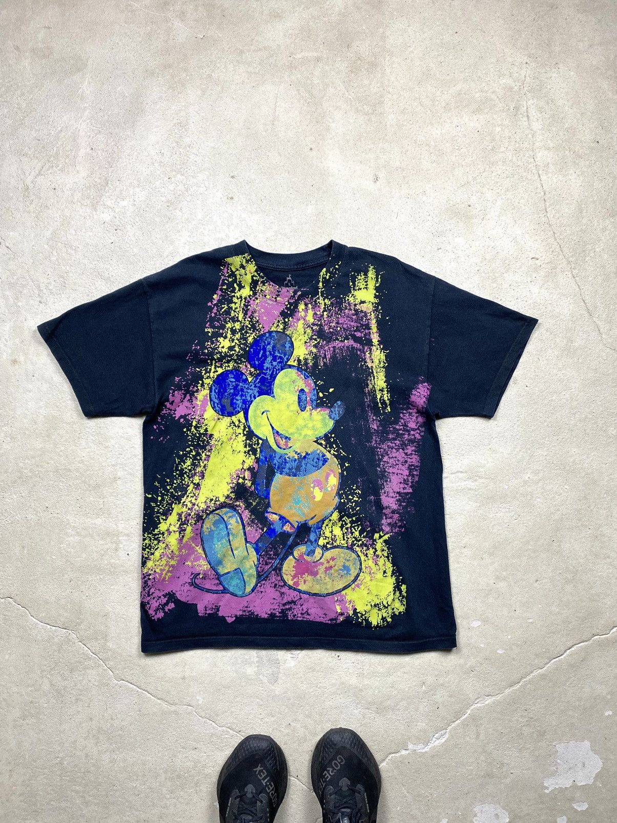 Disney Vintage 00’s Mickey Mouse Disnay Full Print T Shirt Velour Size US L / EU 52-54 / 3 - 1 Thumbnail