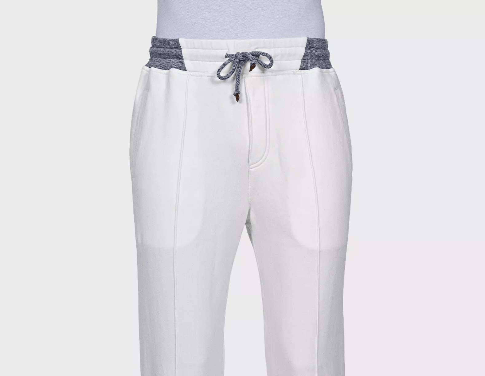 Brunello Cucinelli Brunello Cucinelli men’s white drawstring sweatpants Size US 32 / EU 48 - 5 Thumbnail