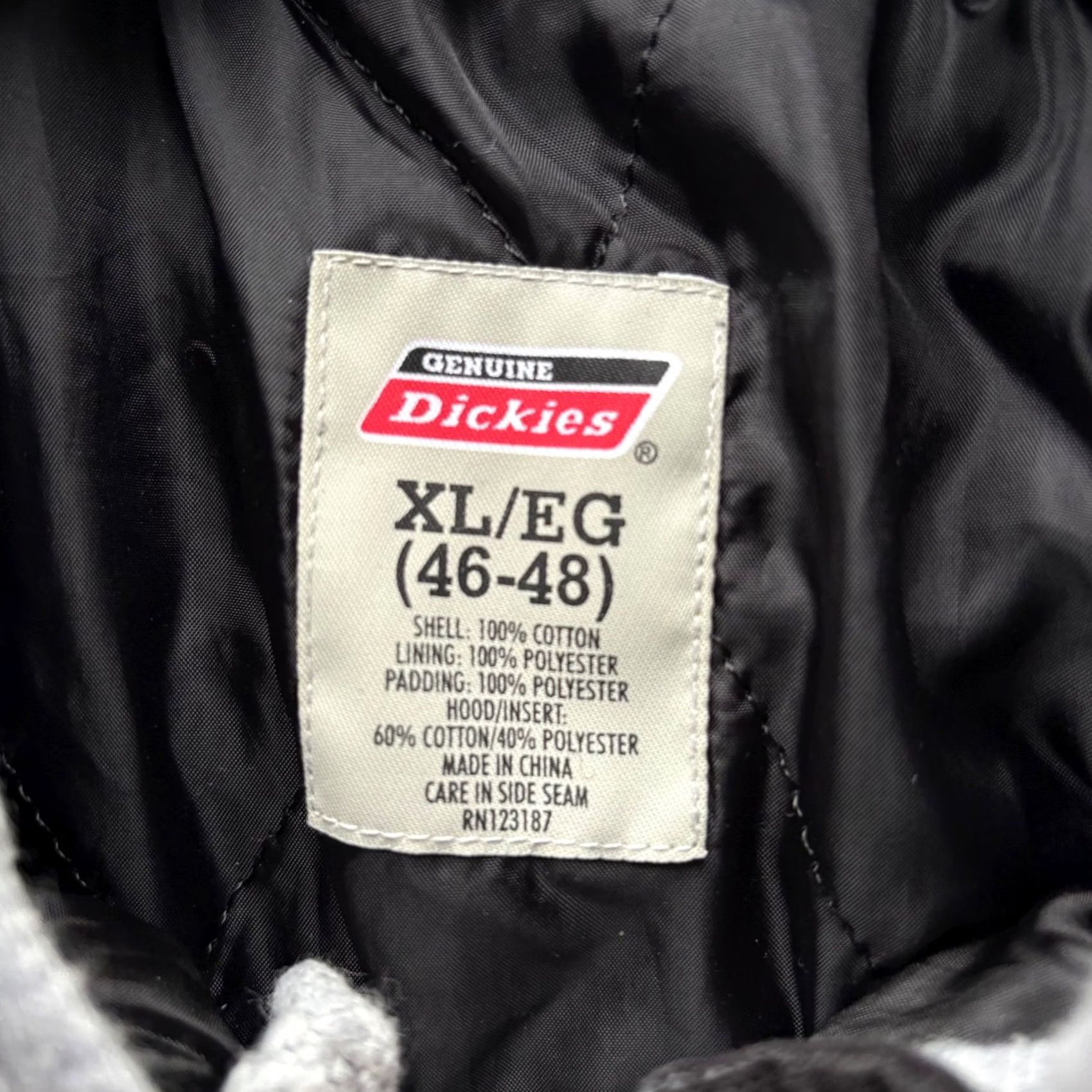 Dickies Dickies Mens XL Black Canvas Work Jacket Quilted Lined Chore Coat Spin: Satin? (Note: Original contains Adidas product line conflicting; excluded) Size US XL / EU 56 / 4 - 5 Thumbnail