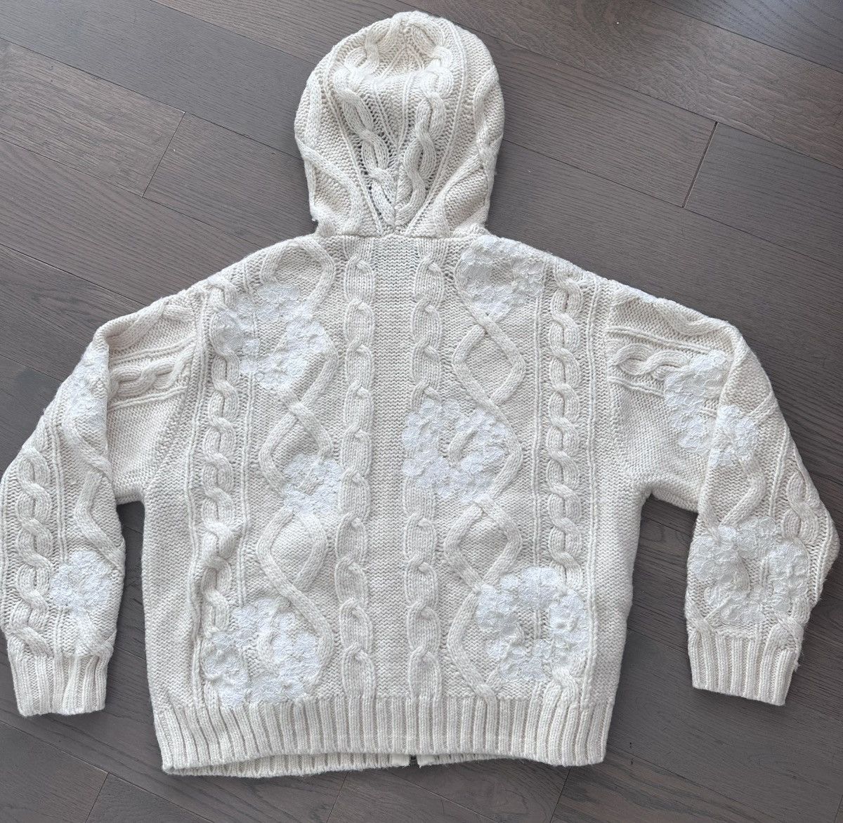 DENIM TEARS Cotton Wreath Knit Zip Hoodie Size US M / EU 48-50 / 2 - 2 Thumbnail