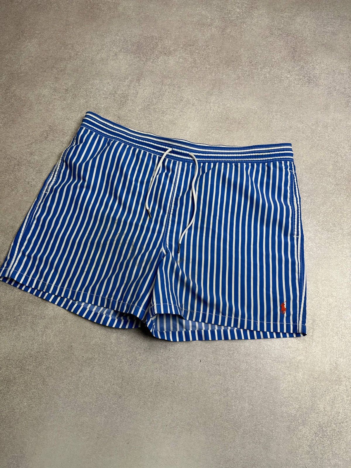 Polo Ralph Lauren Vintage Polo Ralph Lauren RRL Striped Swimming Shorts XL Size US 36 / EU 52 - 2 Thumbnail