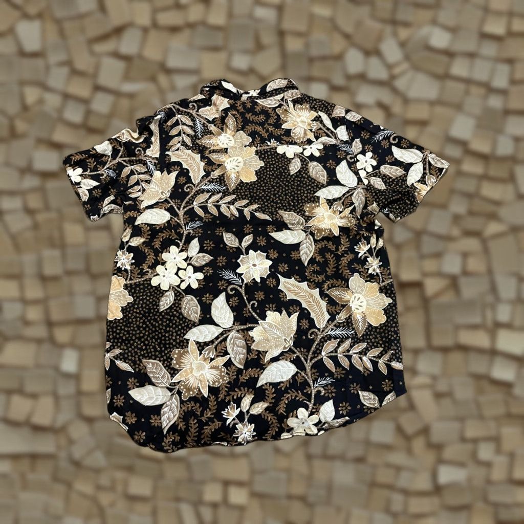 Vintage Alfred Dunner Shirt Women's 14 Black Tan Short Sleeve Button Up Shirt Size XL / US 12-14 / IT 48-50 - 1 Thumbnail