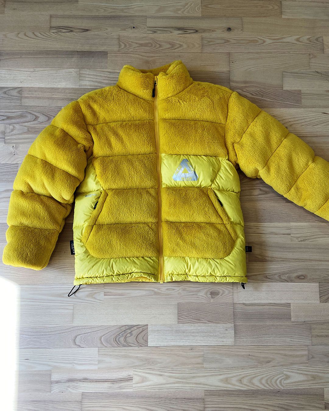 image of Palace x Polartec High Loft Puffa Yellow, Men's (Size Small)