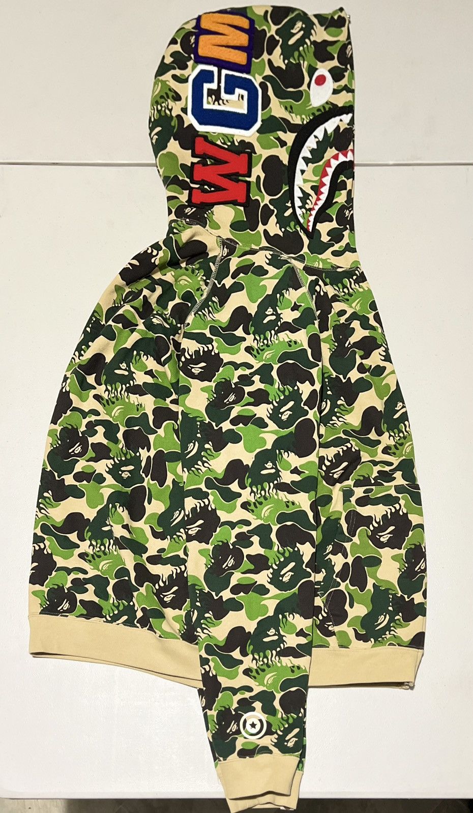 Bape BAPE Flame Green Camaflouge Full Zip Hoodie Size US L / EU 52-54 / 3 - 5 Thumbnail
