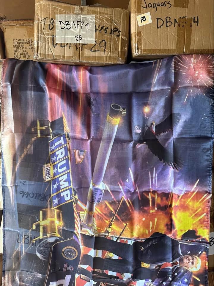 Designer TRUMP TANK FLAGS 3x5 Size ONE SIZE - 3 Thumbnail