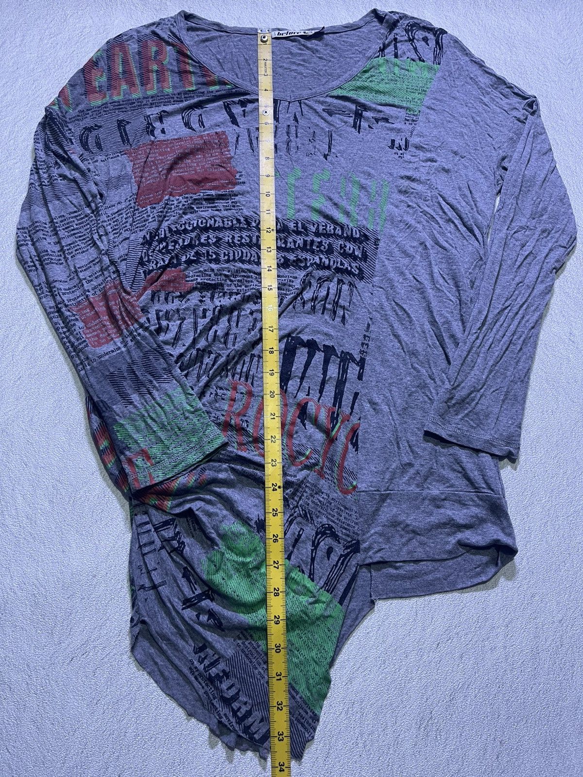 Japanese Brand Y2K BEFORE long sleeve tshirt full print motif Size M / US 6-8 / IT 42-44 - 6 Thumbnail