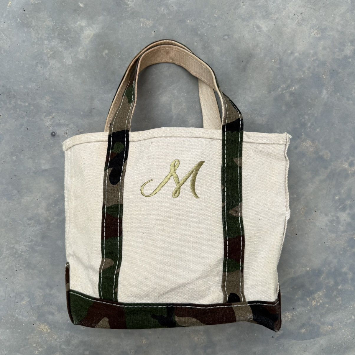 L.L. Bean Vintage LL Bean Boat And Tote Camo Small Totebag Size ONE SIZE - 1 Thumbnail