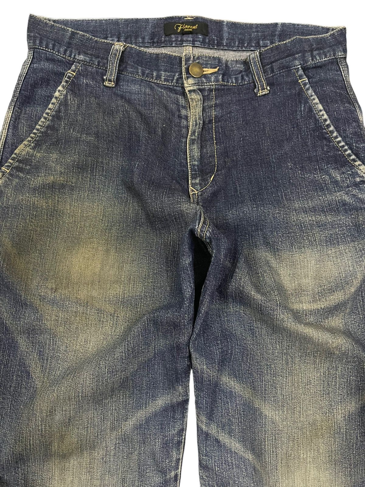 14th Addiction Vintage Japanese Brand Blue Wash Carpenter Baggy Jeans Size US 29 - 3 Thumbnail