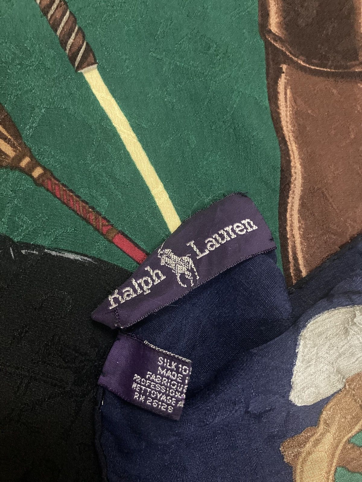 Ralph Lauren Vintage Ralph Lauren Silk Scarf Equestrian Italy Size ONE SIZE - 5 Thumbnail