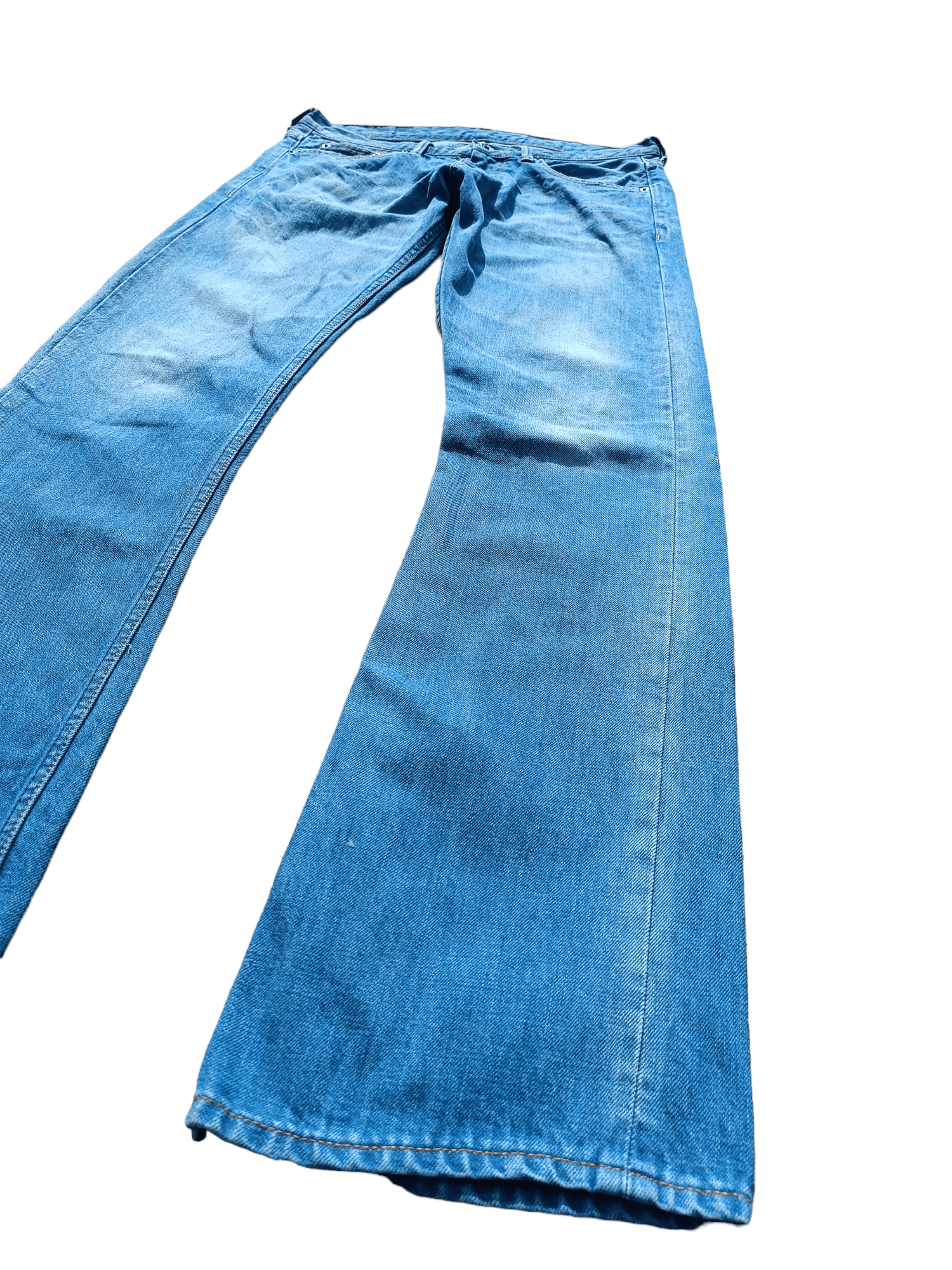 image of Flared Abahouse Japan Low Rise Boot Cut 34 in Blue, Men's