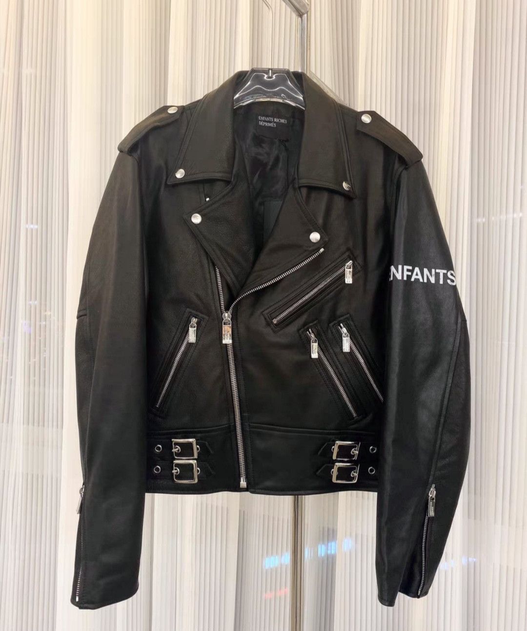 Enfants Riches Deprimes RICHES DEPRIMES ERD arm monogrammed logo leather jacket Size US M / EU 48-50 / 2 - 1 Thumbnail