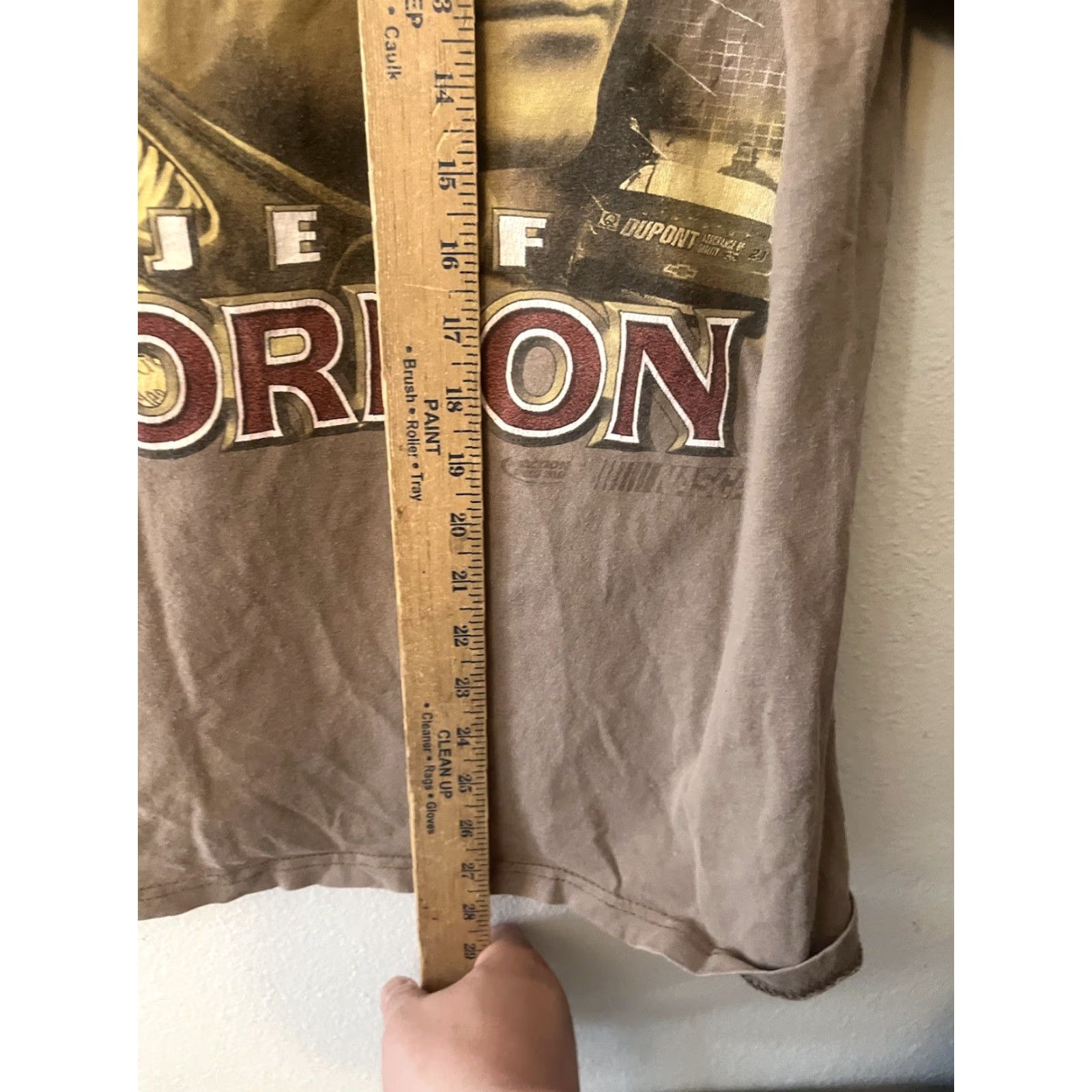 Vintage JEFF GORDON Chase T Shirt Short Sleeve Crew Neck 2000s Double Sided Brown Cotton Mens Large Car Classic NASCAR Size US L / EU 52-54 / 3 - 4 Thumbnail