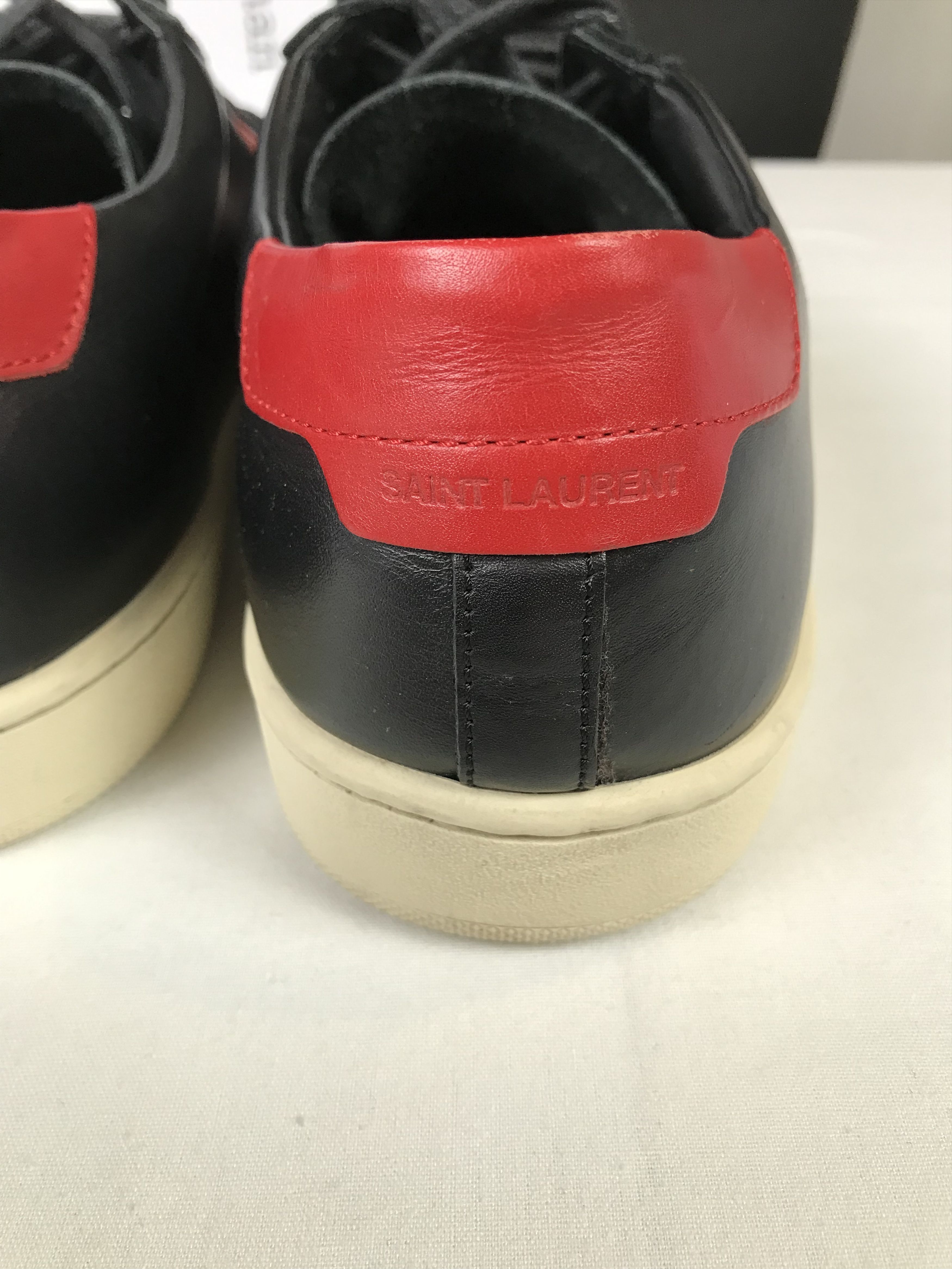 Saint Laurent Paris Saint Laurent Red & Black Low Top Sneaker Size US 10 / EU 43 - 9 Thumbnail