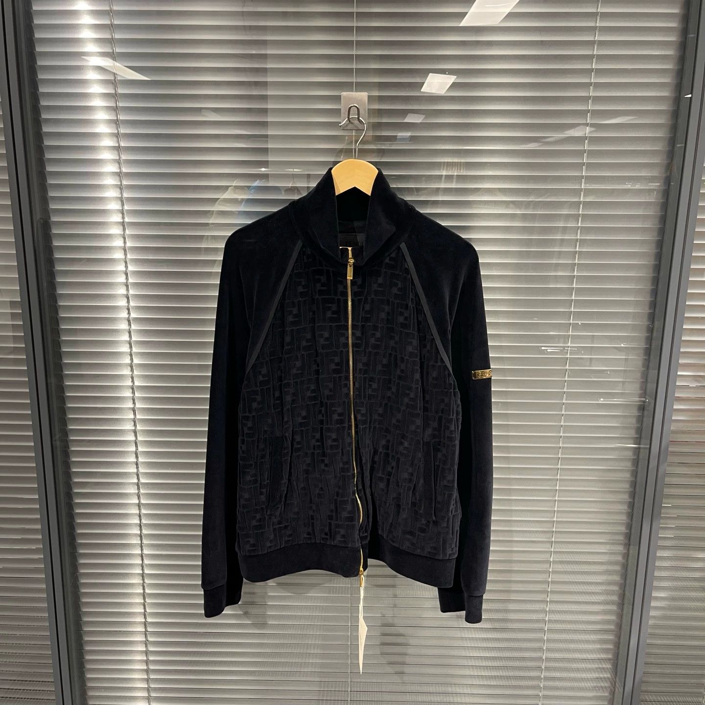 Fendi Fendi FF Monogram Velvet Panelled Jacket 52 99new Size US L / EU 52-54 / 3 - 1 Thumbnail