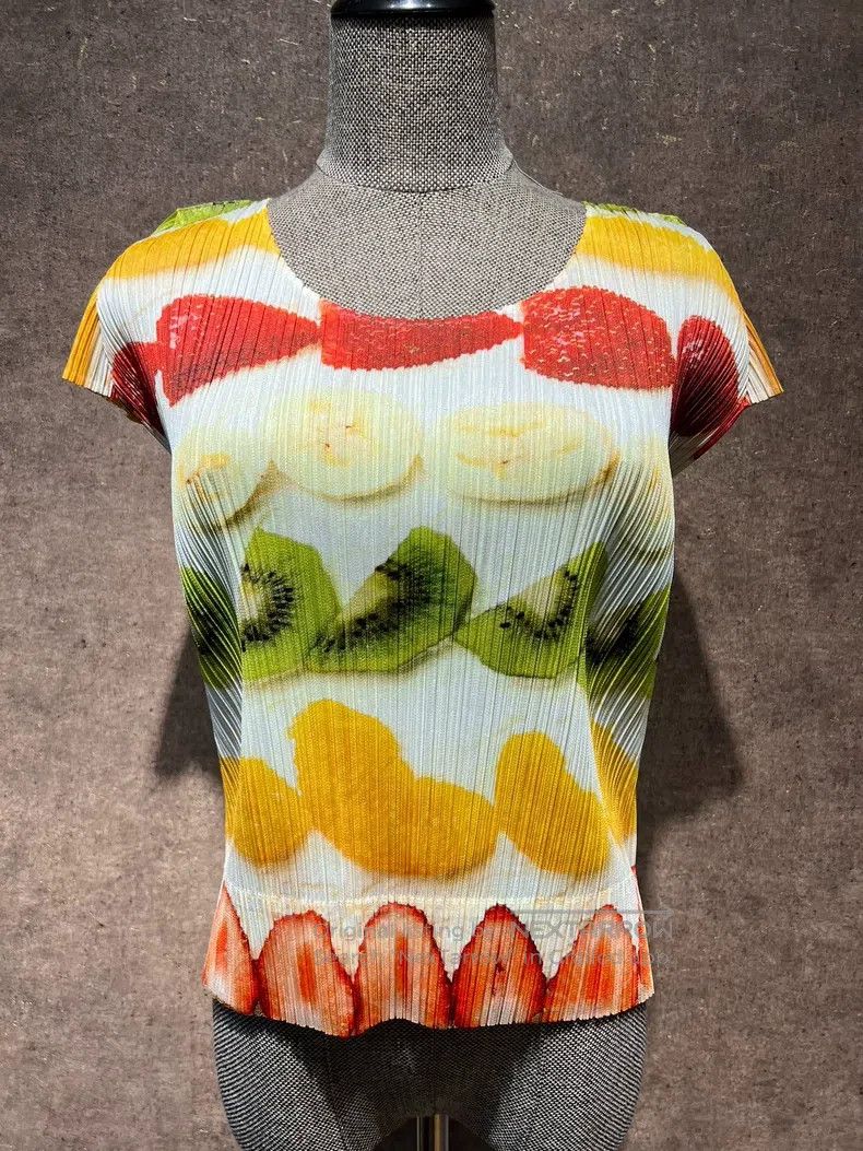 Issey Miyake Issey Miyake Fruit Cake Pattern Top Size L / US 10 / IT 46 - 1 Thumbnail